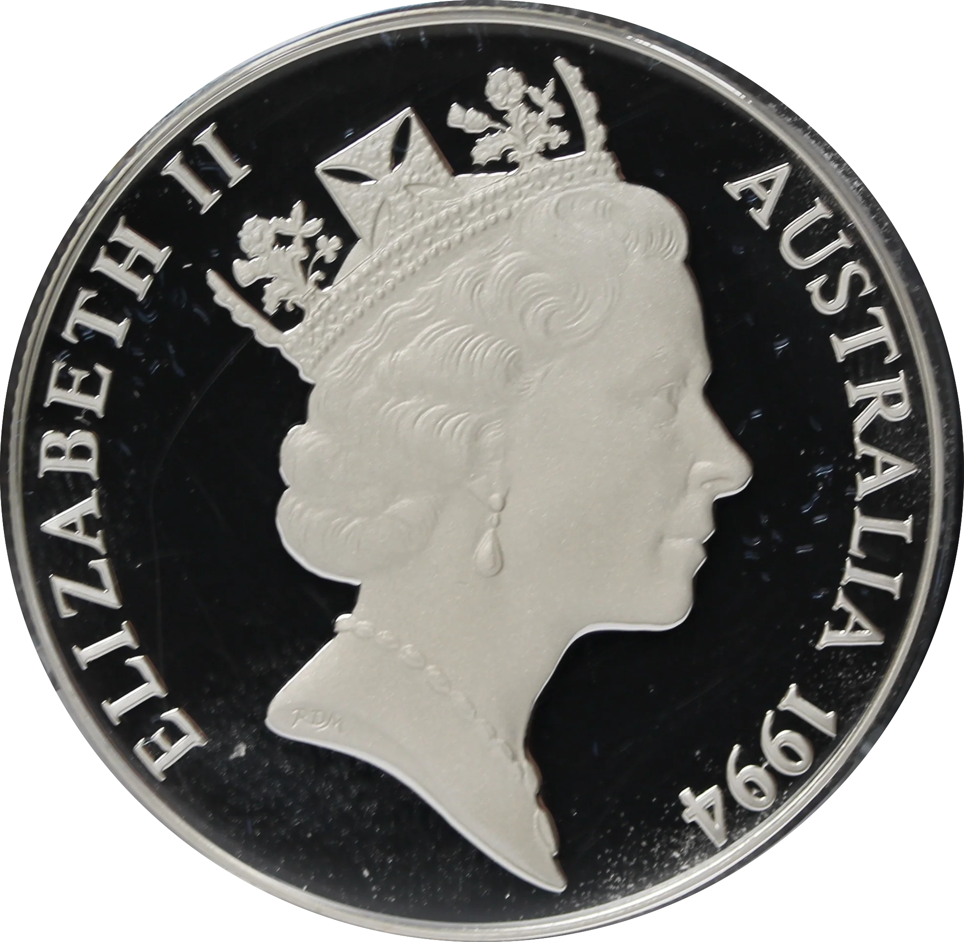 1994 Birds of Australia Wedge-Tailed Eagle $10 Silver Piedfort Proof Coin - Image 3
