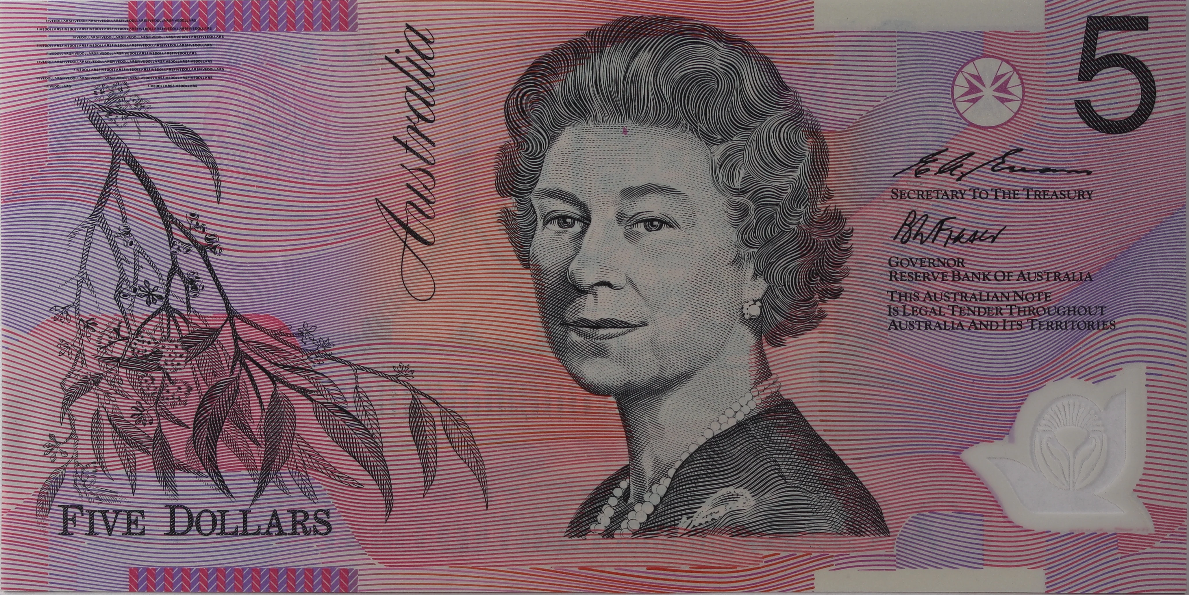 1995 $5 Fraser/Evans UNC - Image 2