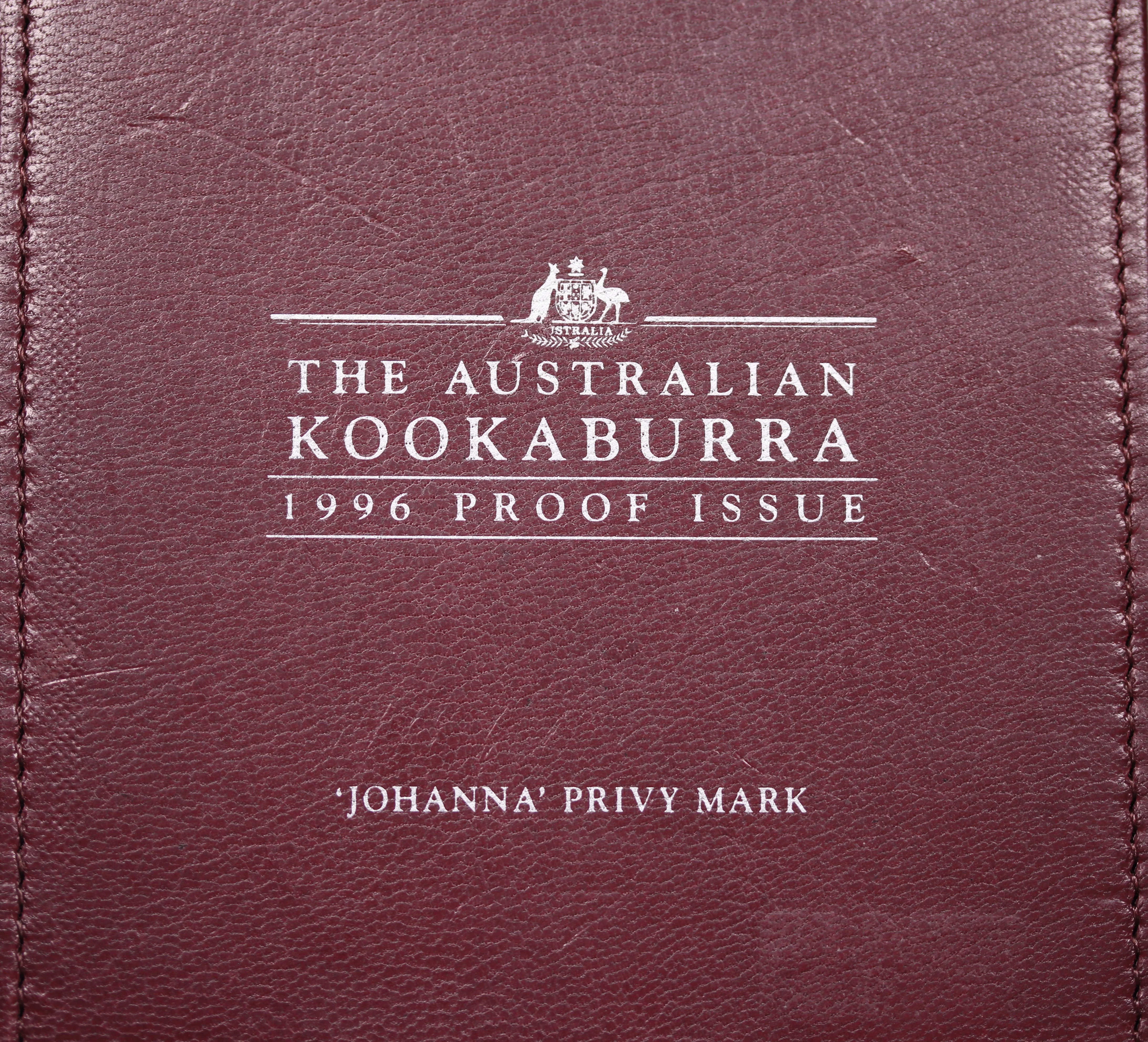 1996 Kookaburra Johanna Privy Mark 2oz Silver Proof Coin - Image 3