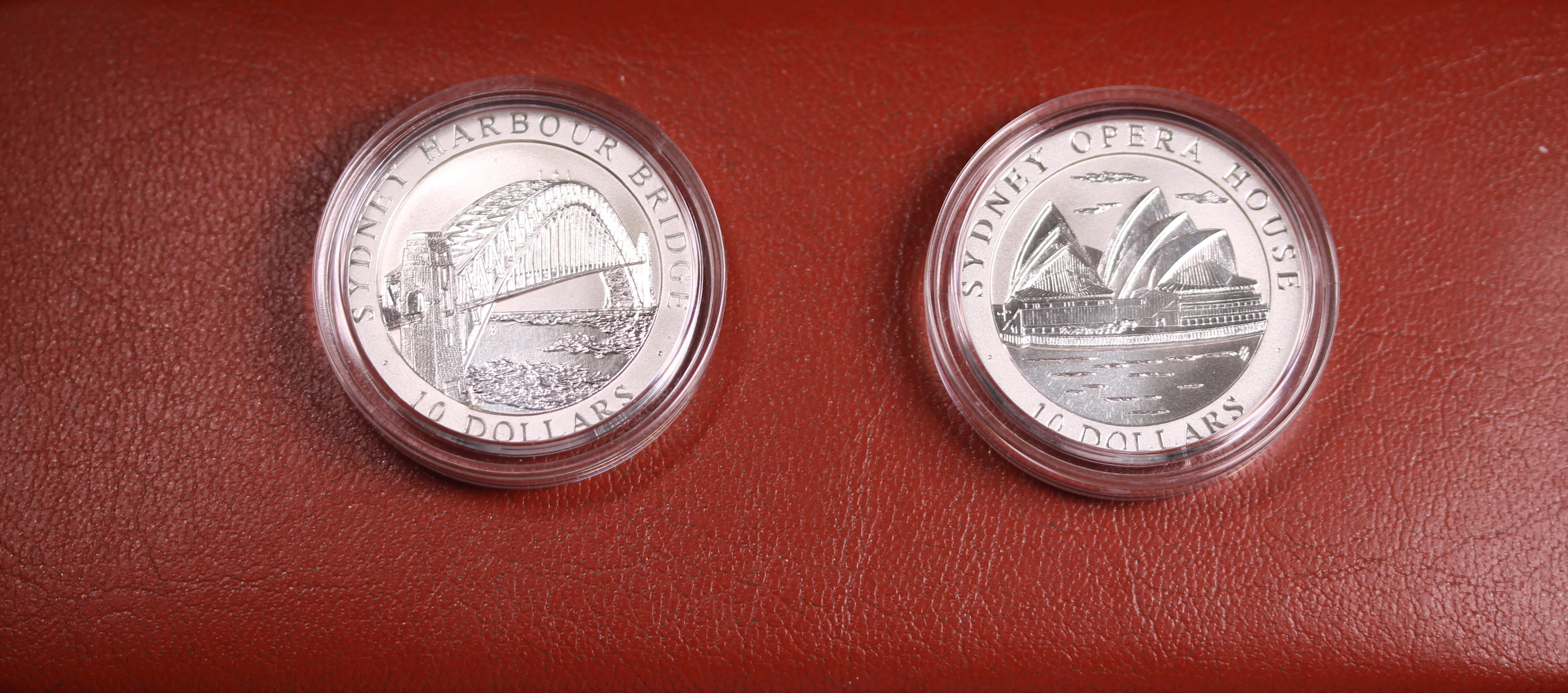 1997 Coins of the Harbour City Sydney $10 Silver Coin Pair - Image 2