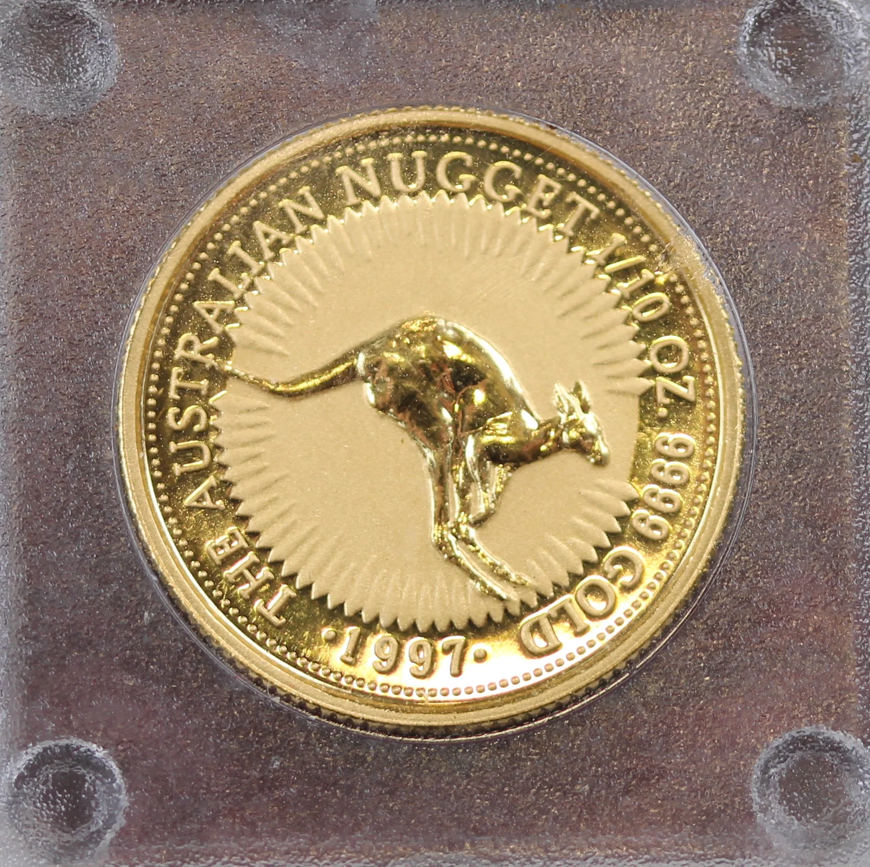 1997 Perth Mint Nugget 1/10oz Gold Bullion Coin