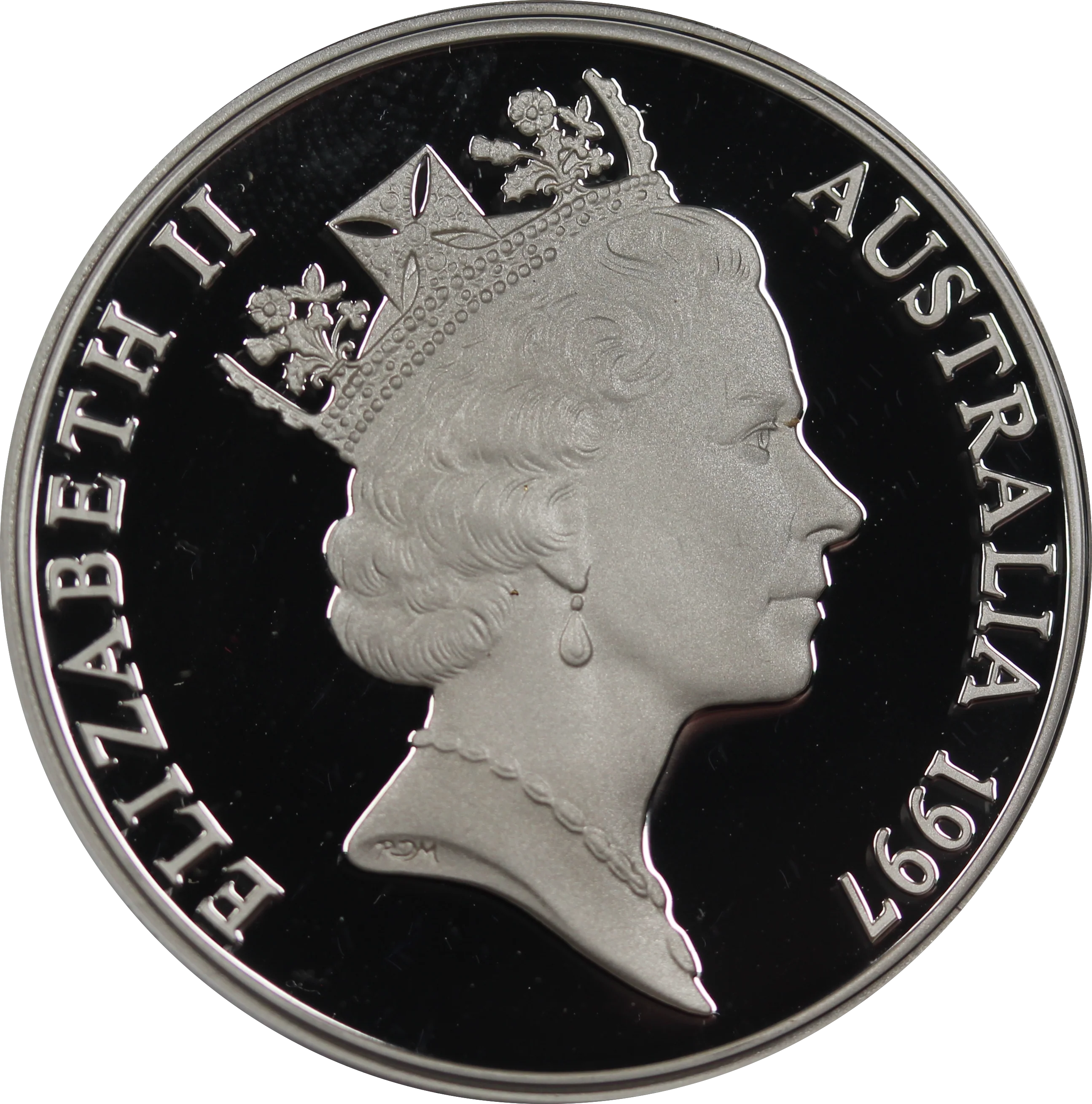 1997 Riverboat $5 Silver Proof Coin - Image 2