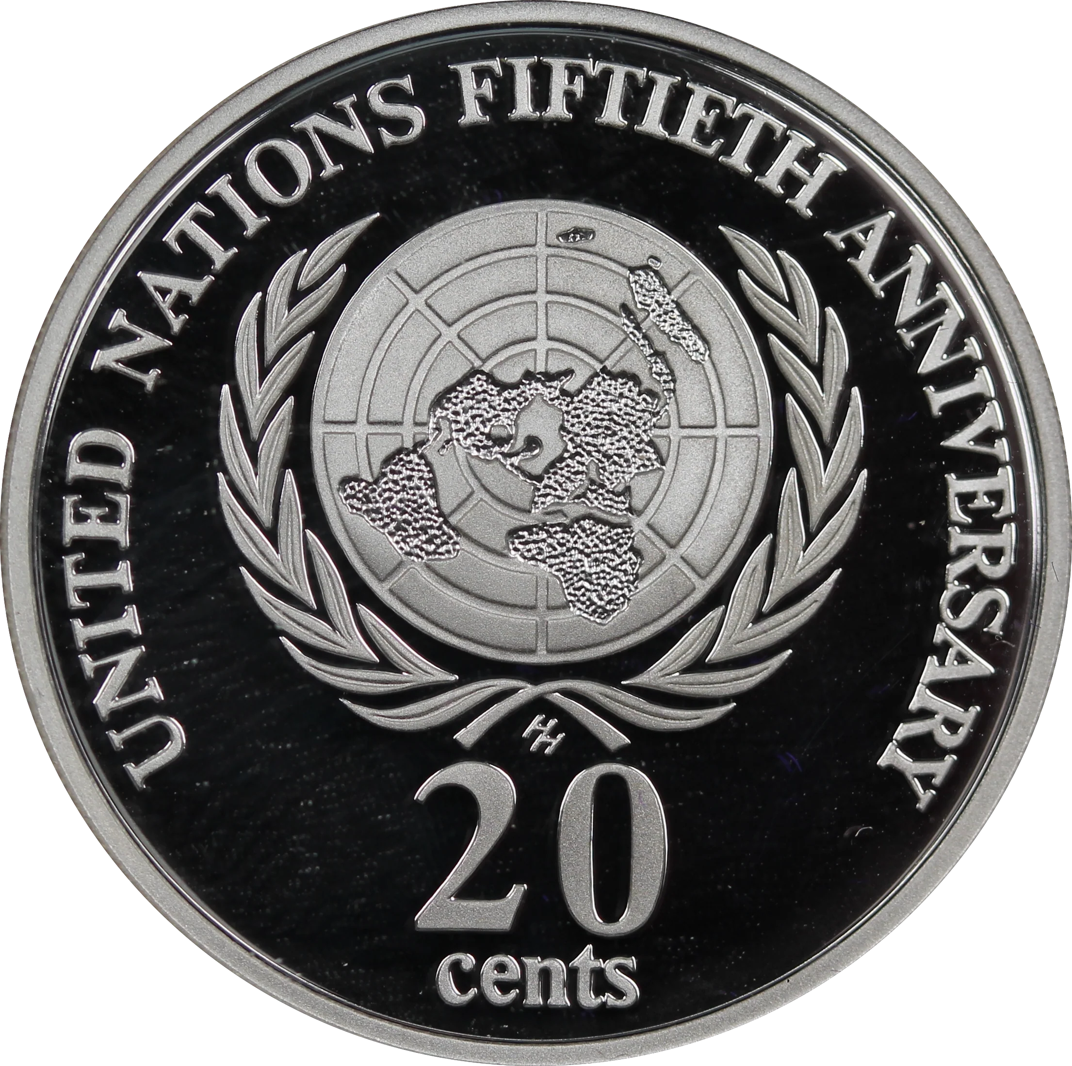 1998 20c United Nations Silver Coin