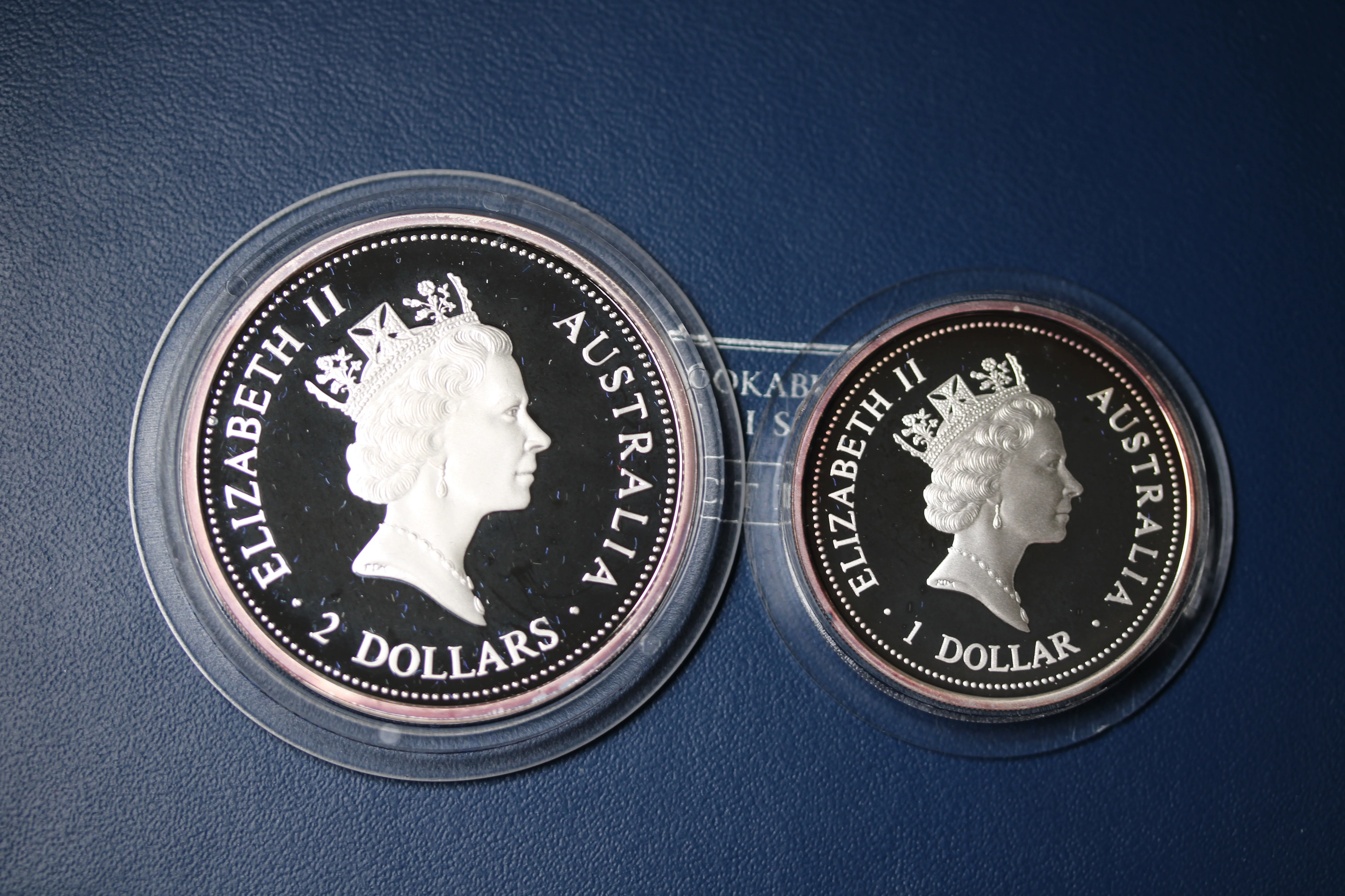 1998 Australian Kookaburra 1oz & 2oz Silver Proof Coin Set - Image 4