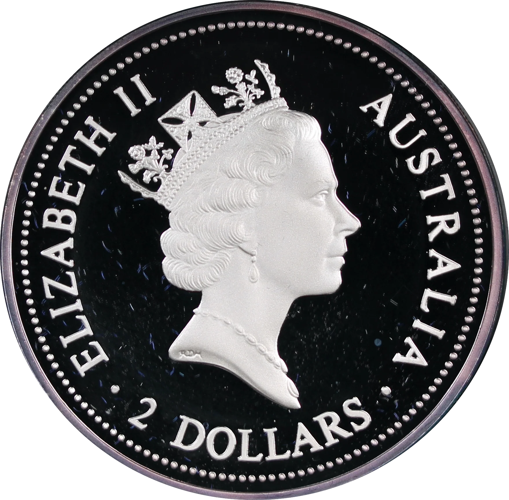1998 Kookaburra 2oz Silver Proof Coin - Image 2