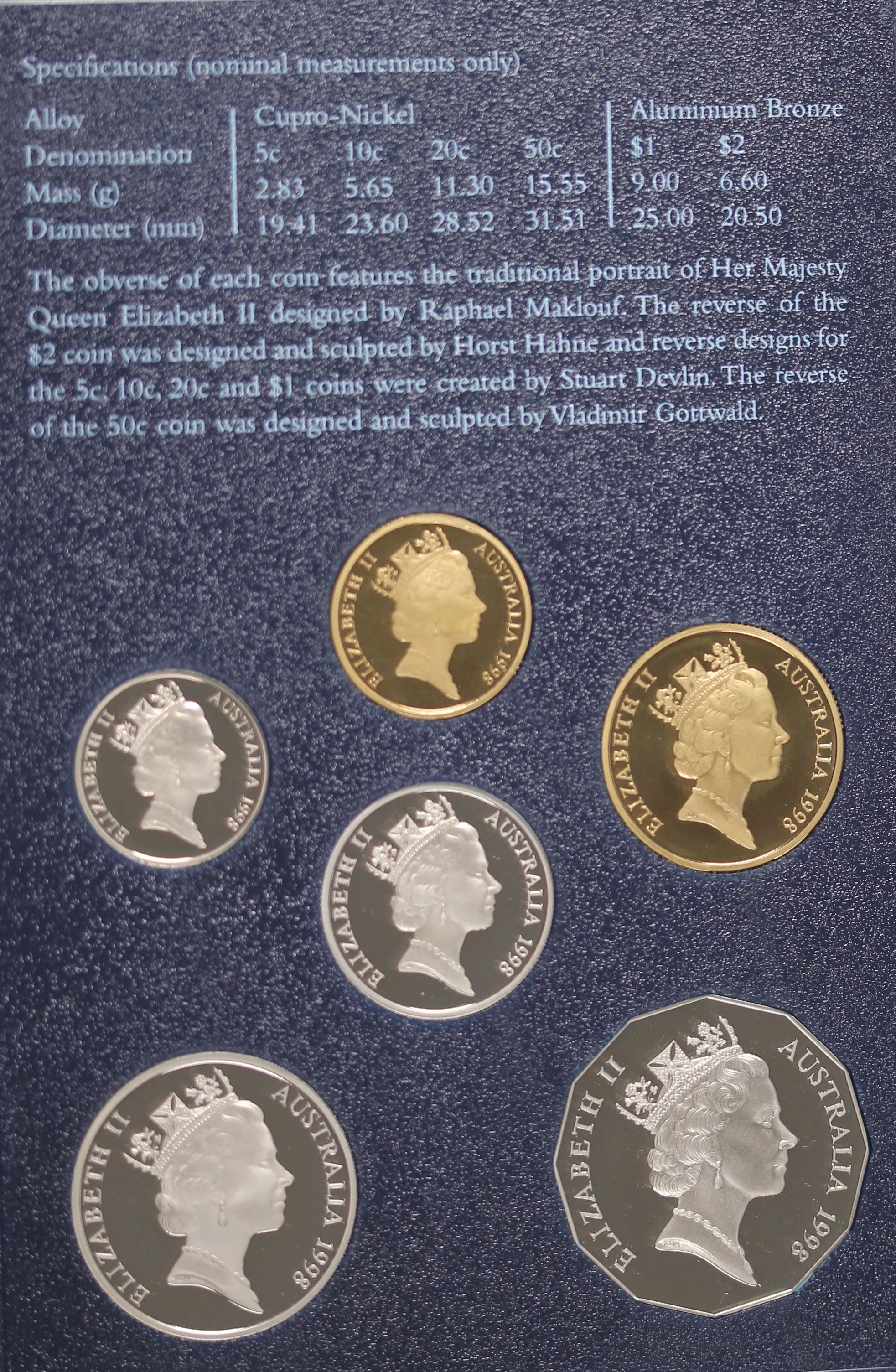 1998 Proof Set Bass and Flinders - Image 3
