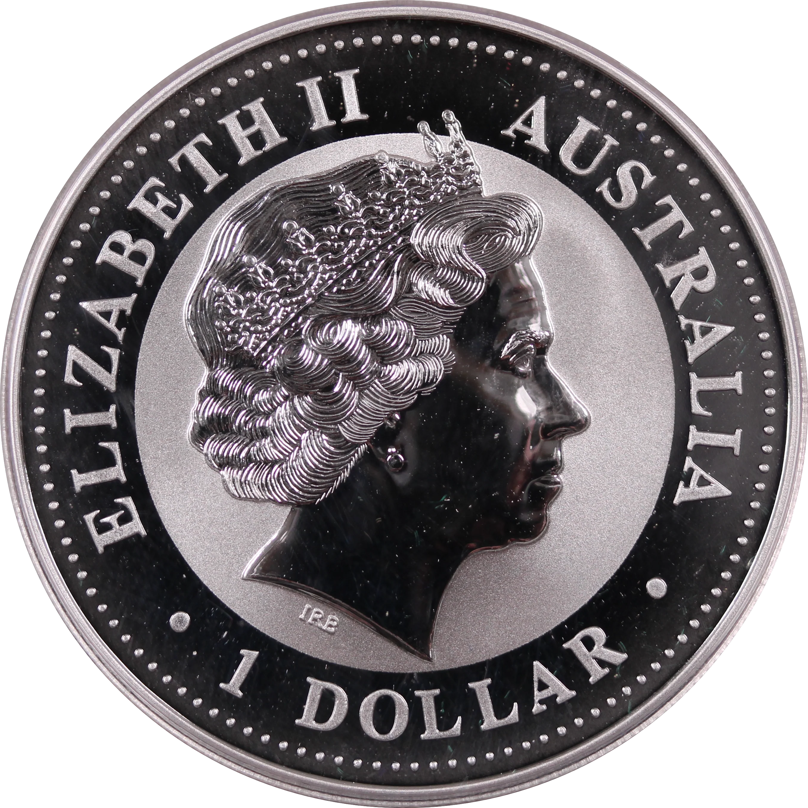 1999 Kookaburra 1oz Silver Coin w/ Sovereign Privy Mark - Image 2