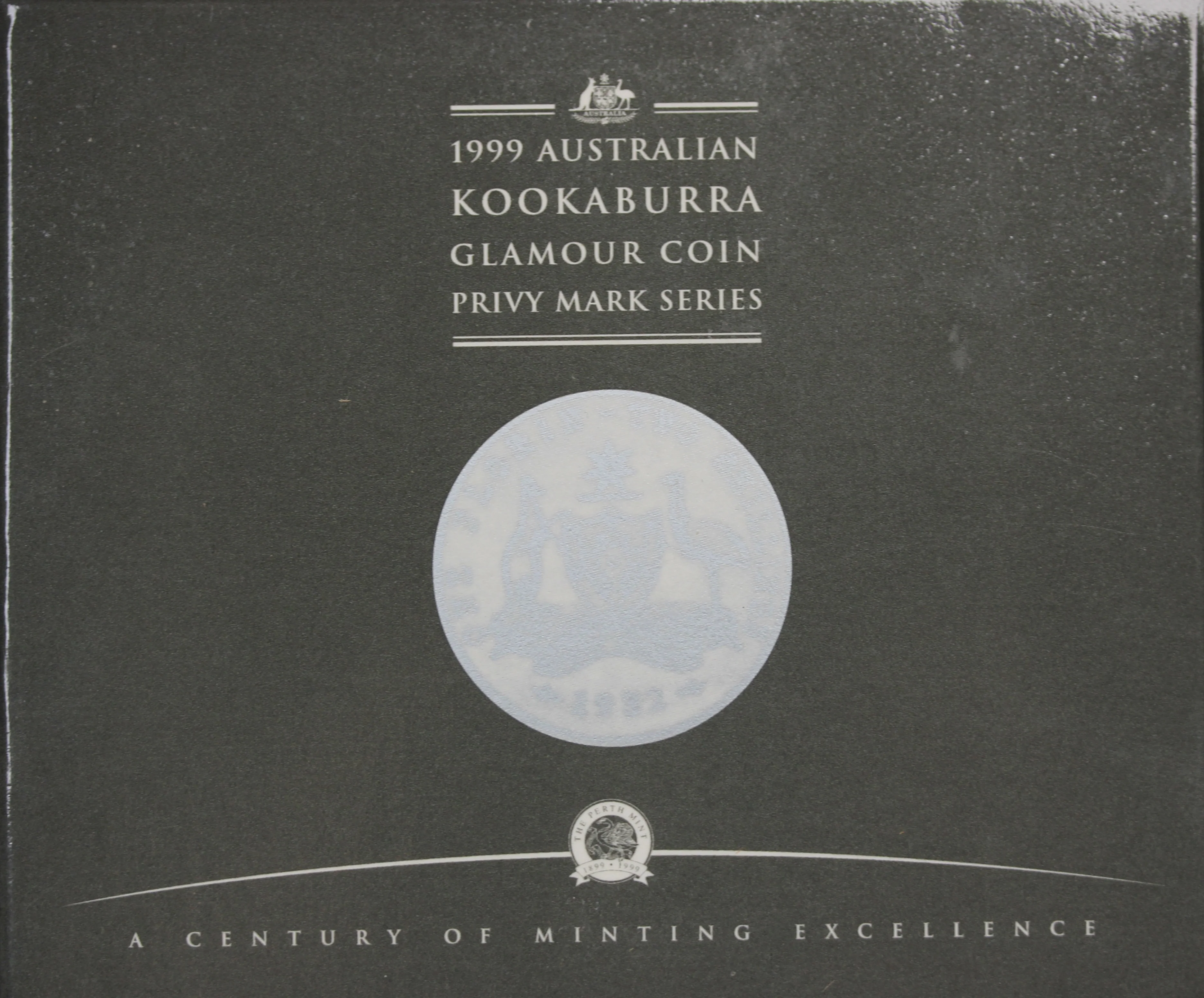 1999 Silver 2oz Kookaburra Glamour Coin 1932 Florin Privy Mark - Image 3