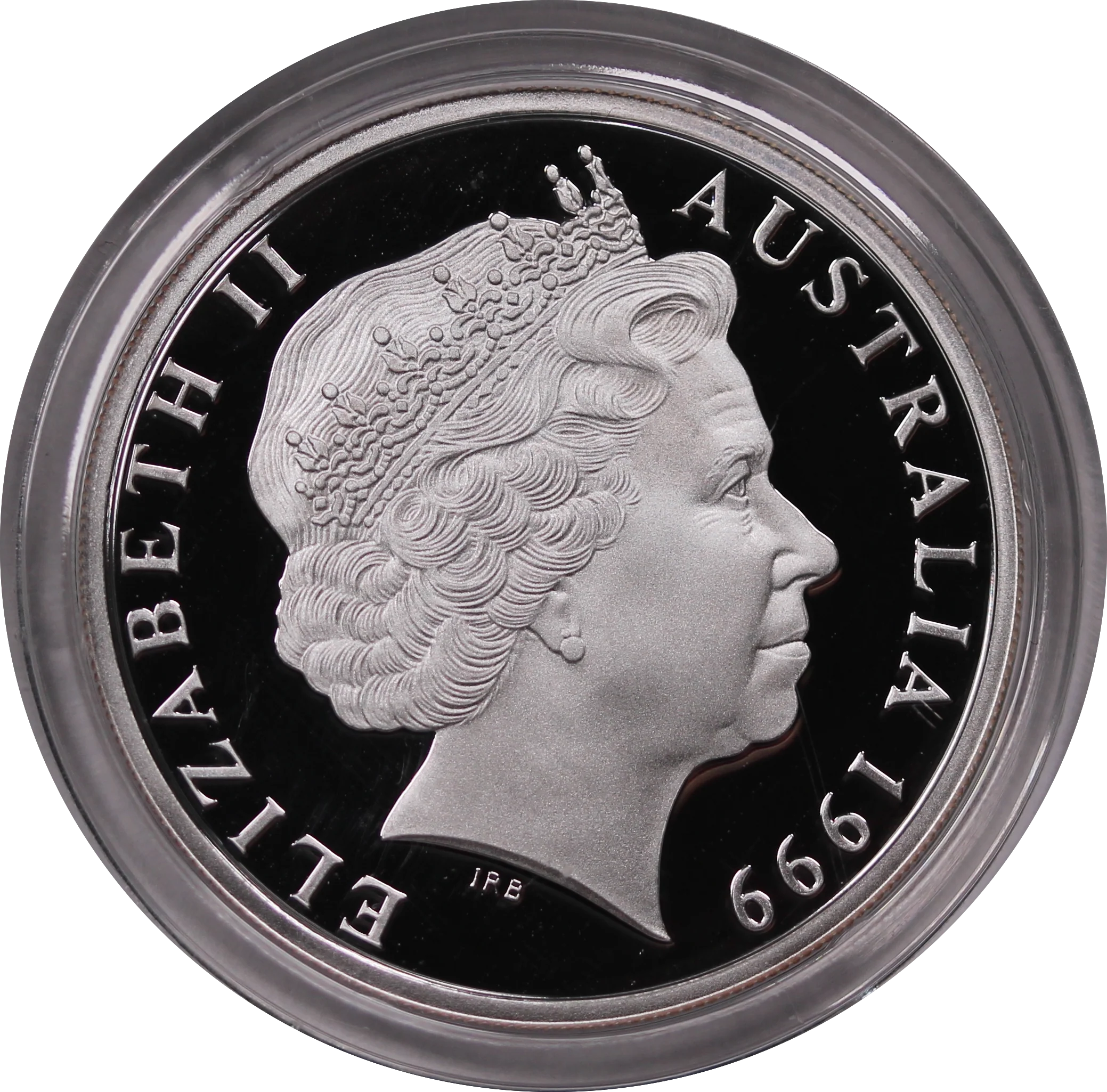 1999 Silver Proof $2 St George and Dragon Coin in Capsule - Image 2