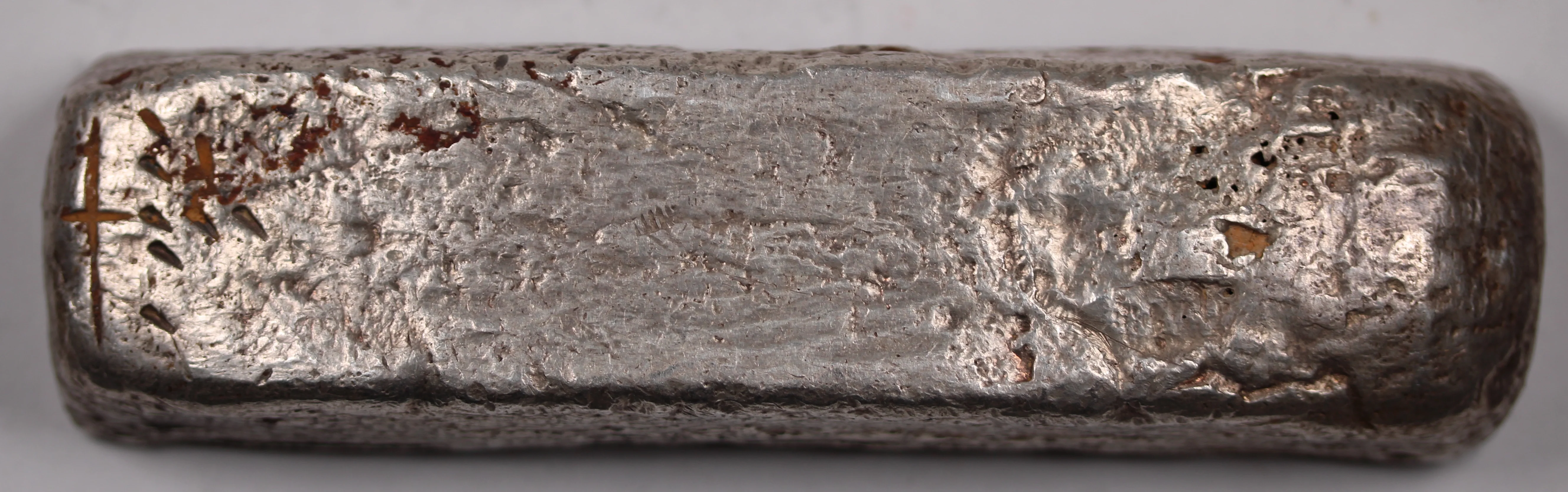 19th Century Vietnam Tael Silver Banana Bar (357 grams) - Image 3