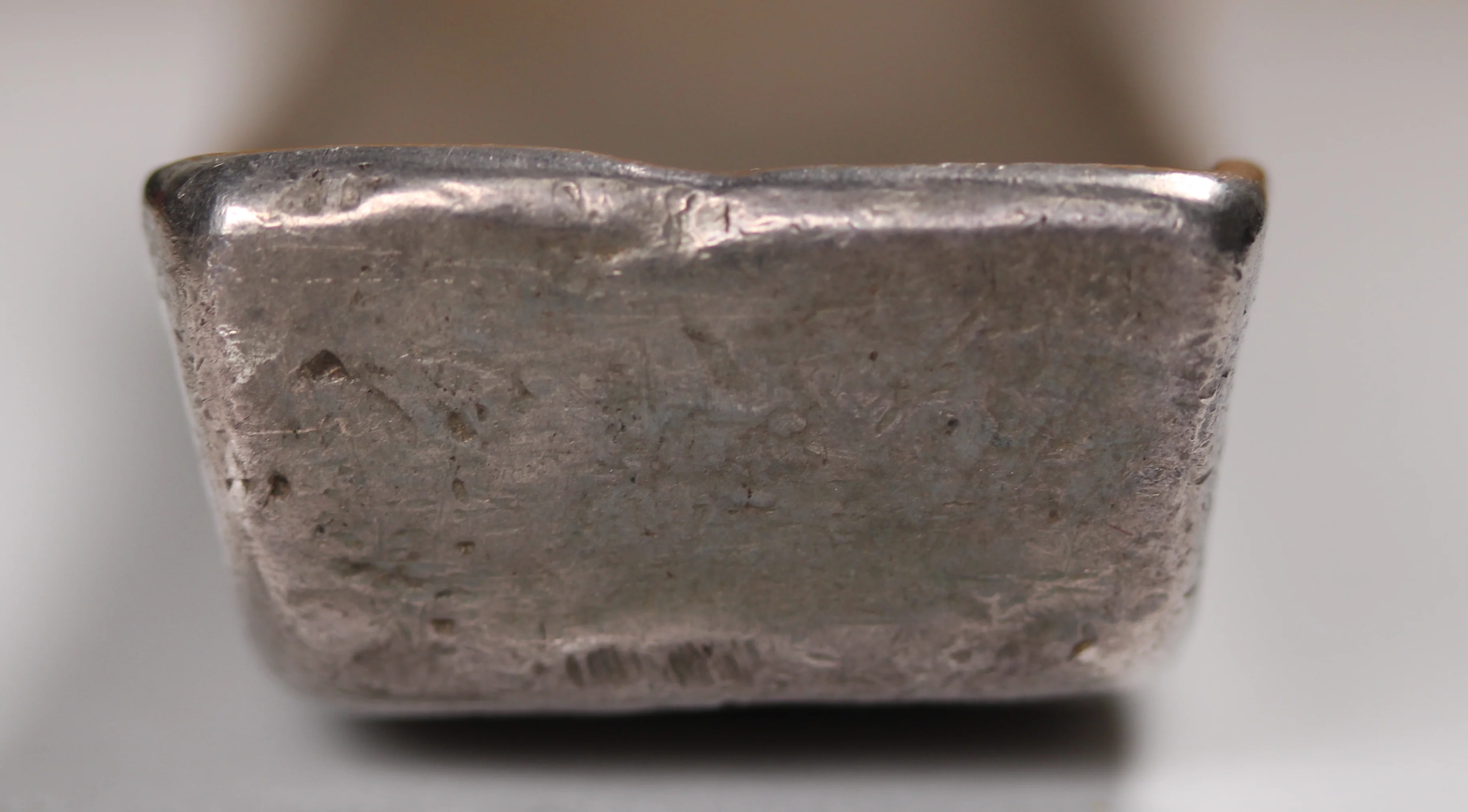 19th Century Vietnam Tael Silver Banana Bar (371 grams) - Image 6