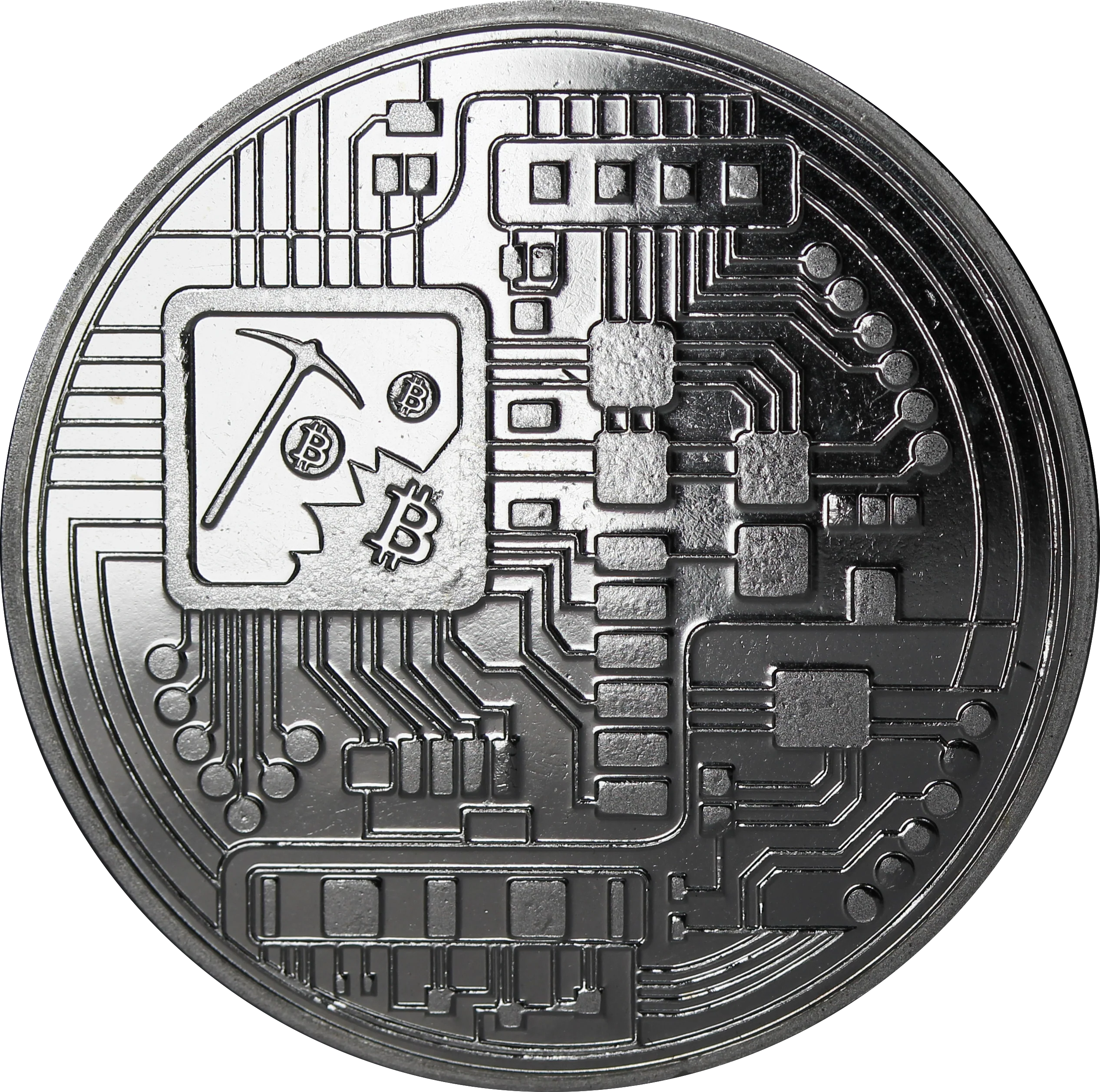 1oz Silver Bitcoin Round - Image 2