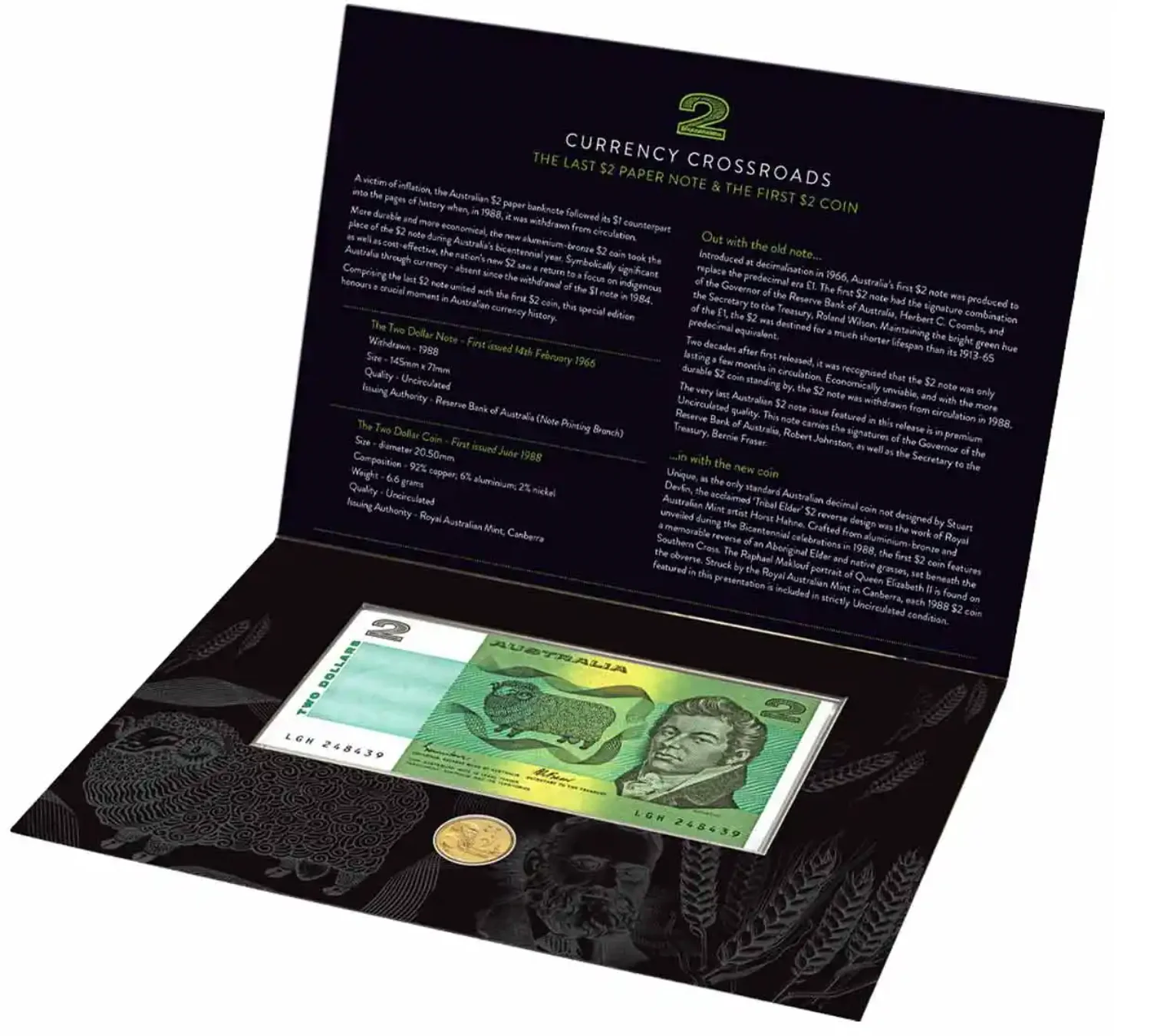 $2 Last Note & First Coin Pack Uncirculated - Image 2