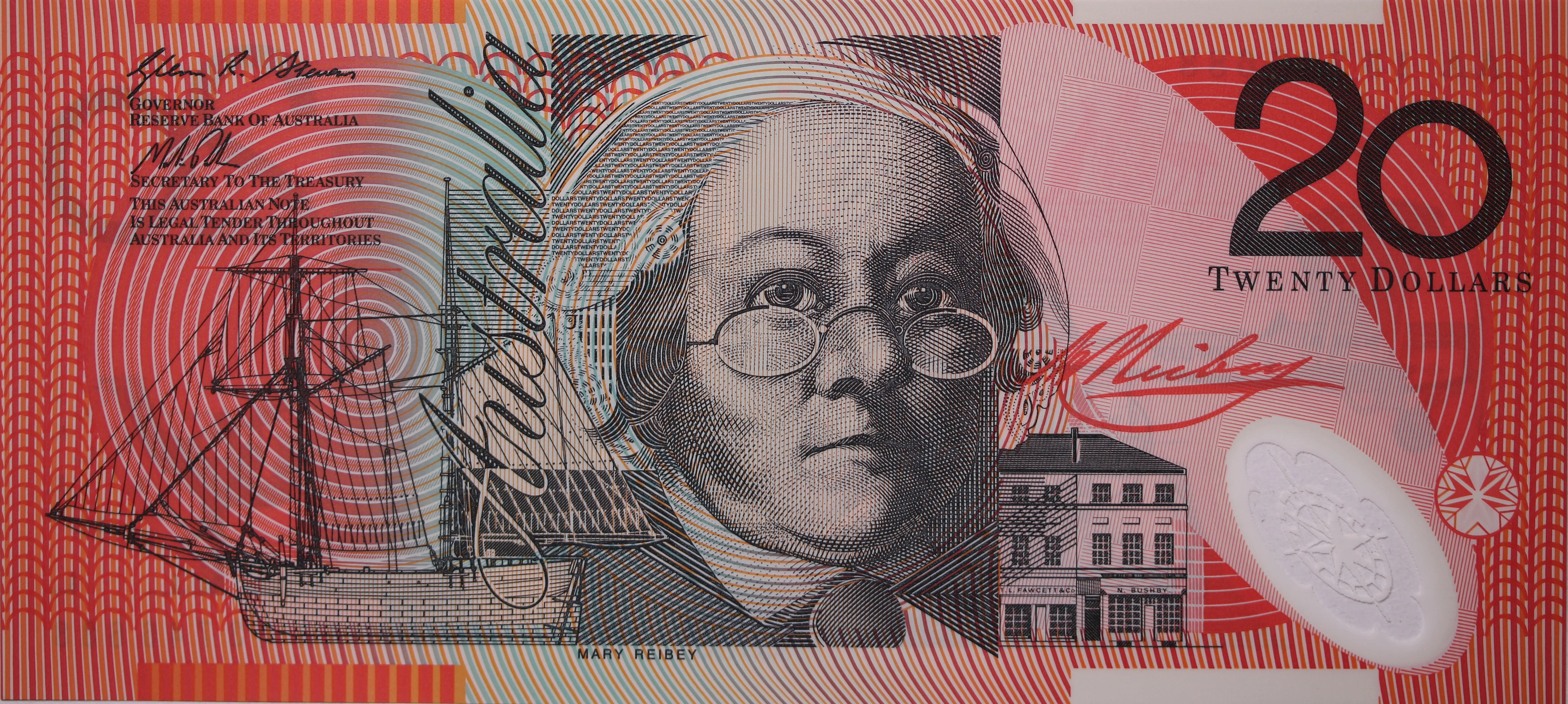 $20 2013 Stevens/Parkinson First Prefix Banknote UNC - Image 2