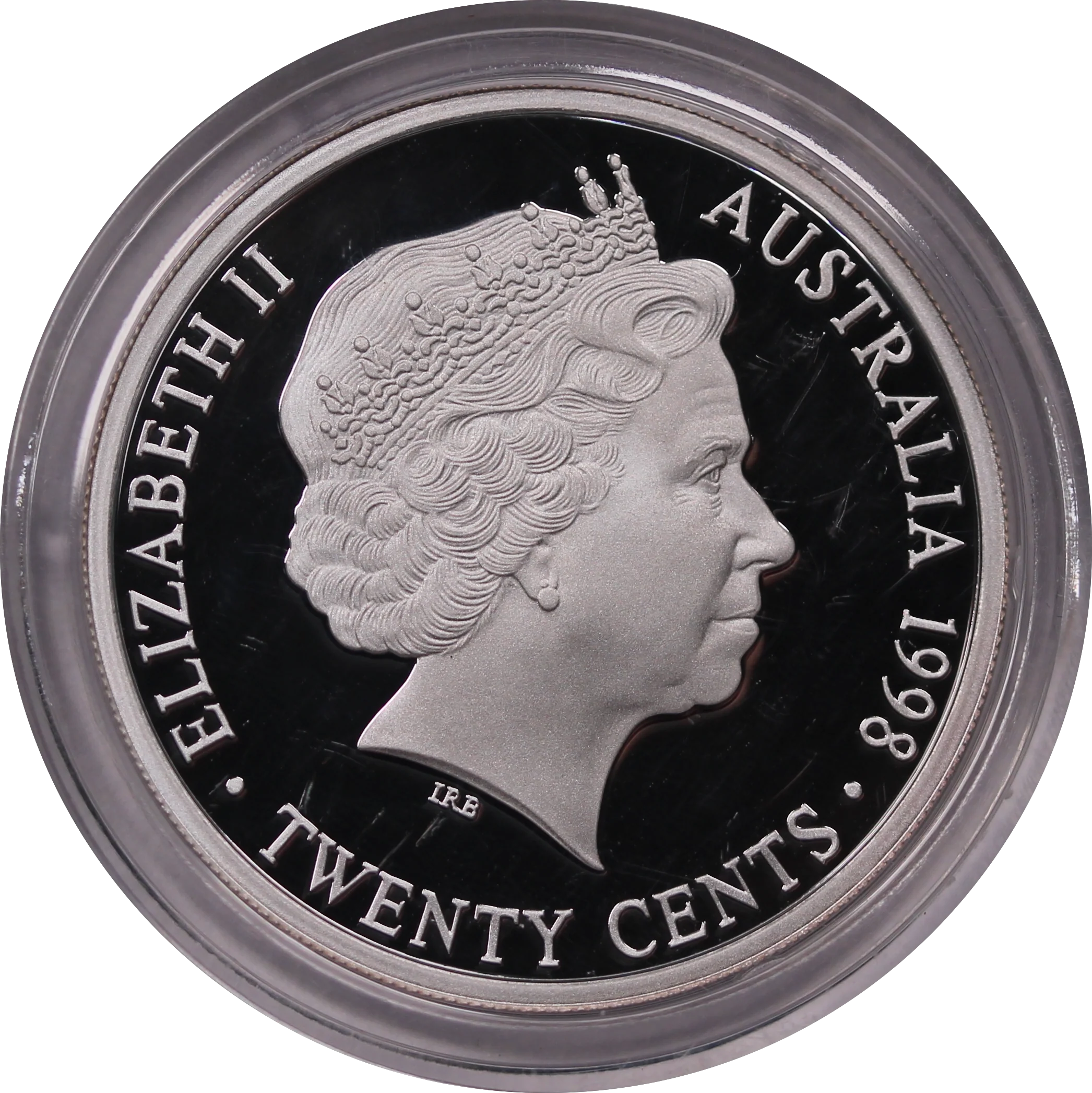 2000 1910 Florin Silver Proof 20 Cent Coin in Capsule - Image 2