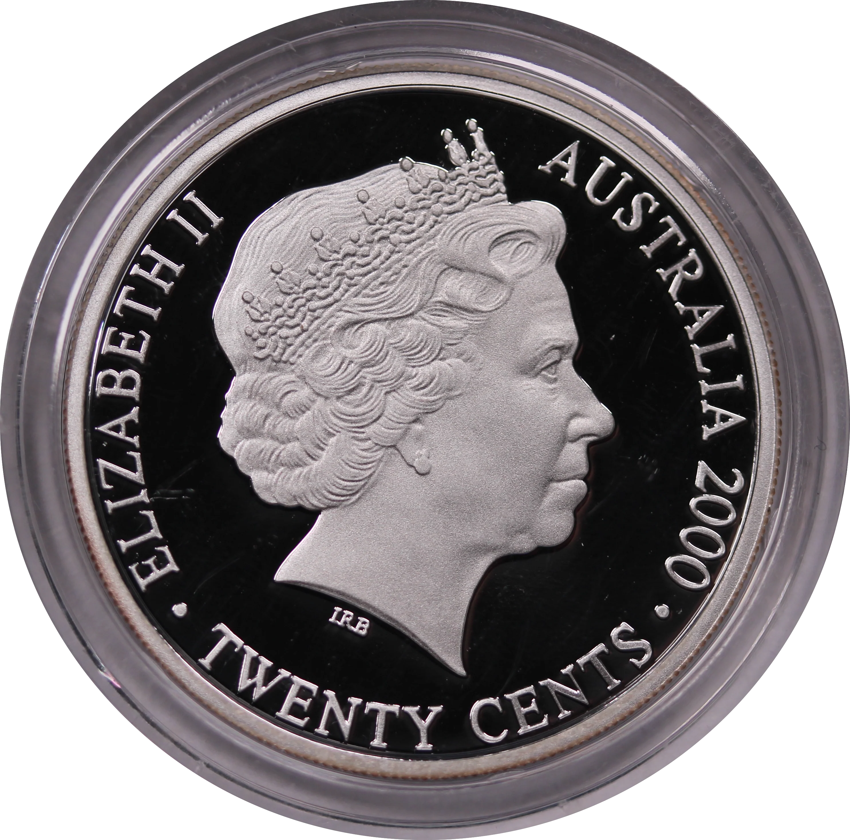 2000 King Edward VII Silver Proof 20 Cent Coin in Capsule - Image 2