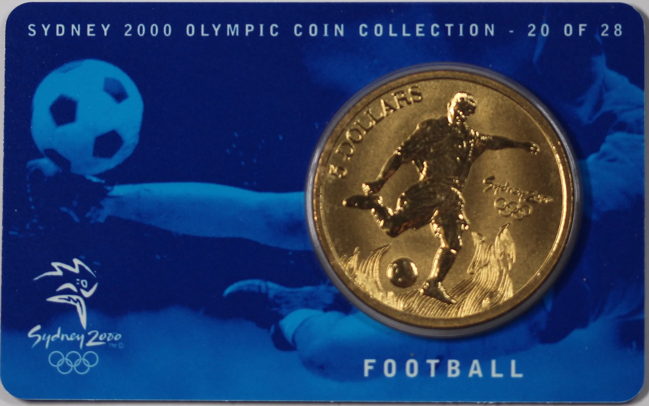 2000 Sydney Olympics Football $5 Coin