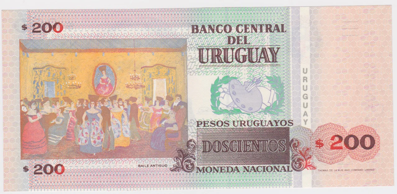 2000 Uruguay 200 Pesos UNC - Image 2