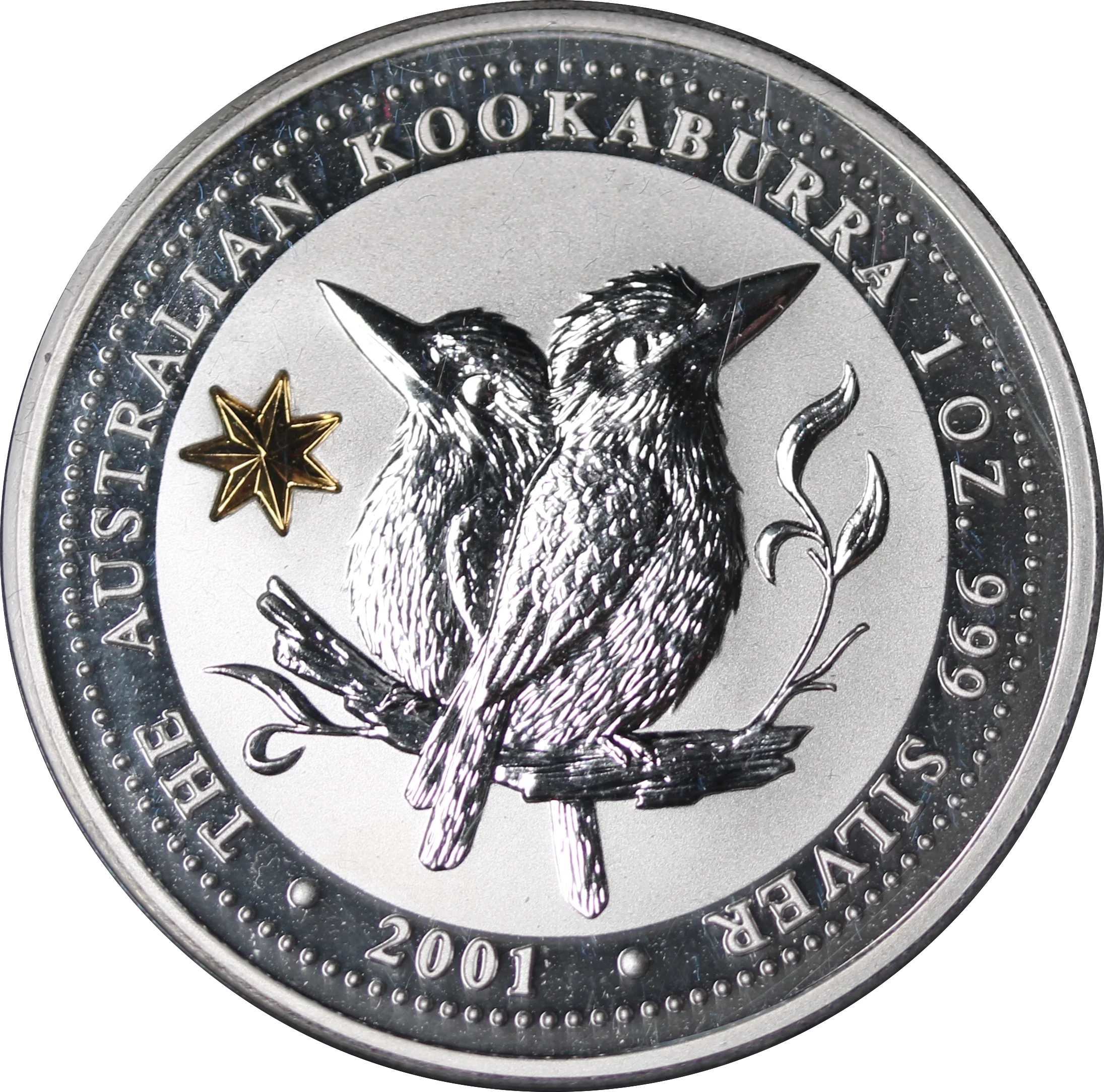 2001 1oz Silver Kookaburra Federation Privy Mark Coin