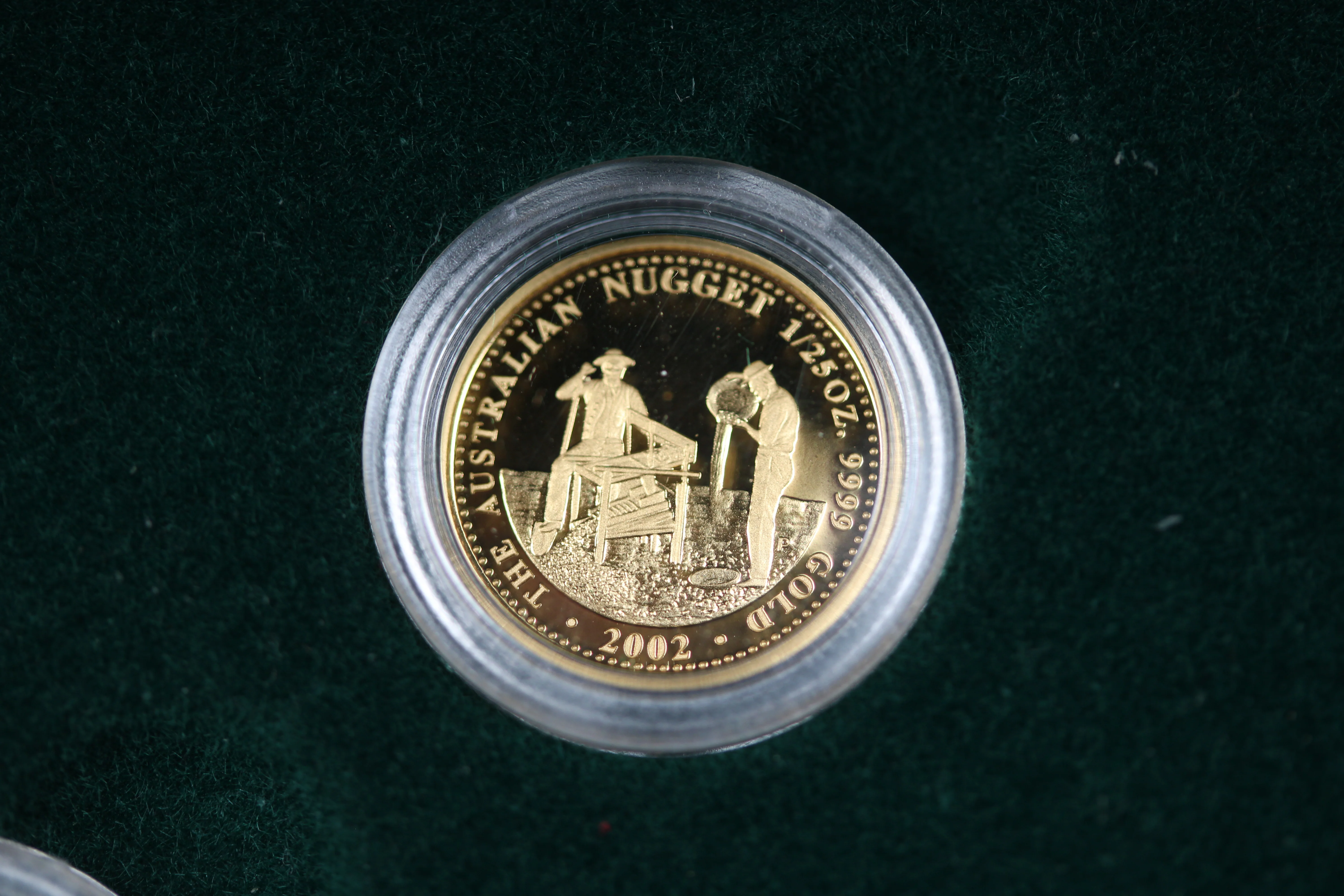 2001-2005 Australian Gold Nugget Prospector Coin Series 1/25 Gold Coin Set of 5 - Image 7