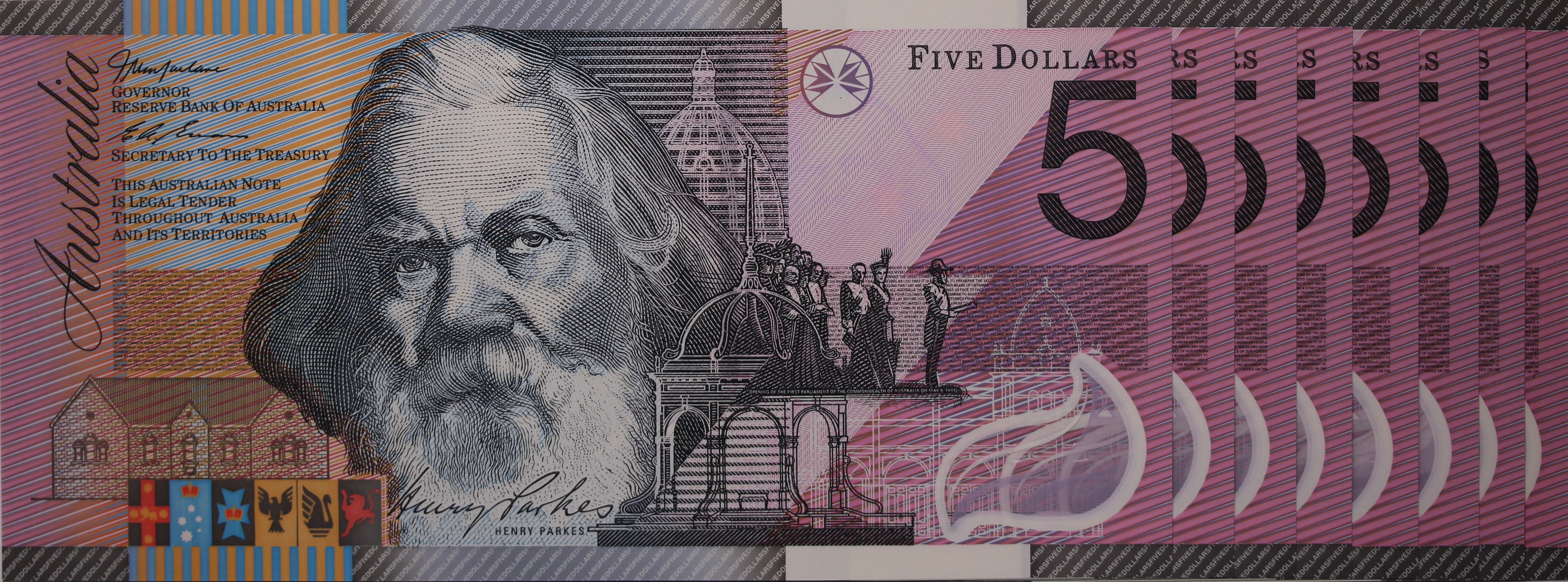 2001 $5 Note Centenary of Federation Consecutive Run of 8 UNC - Image 2