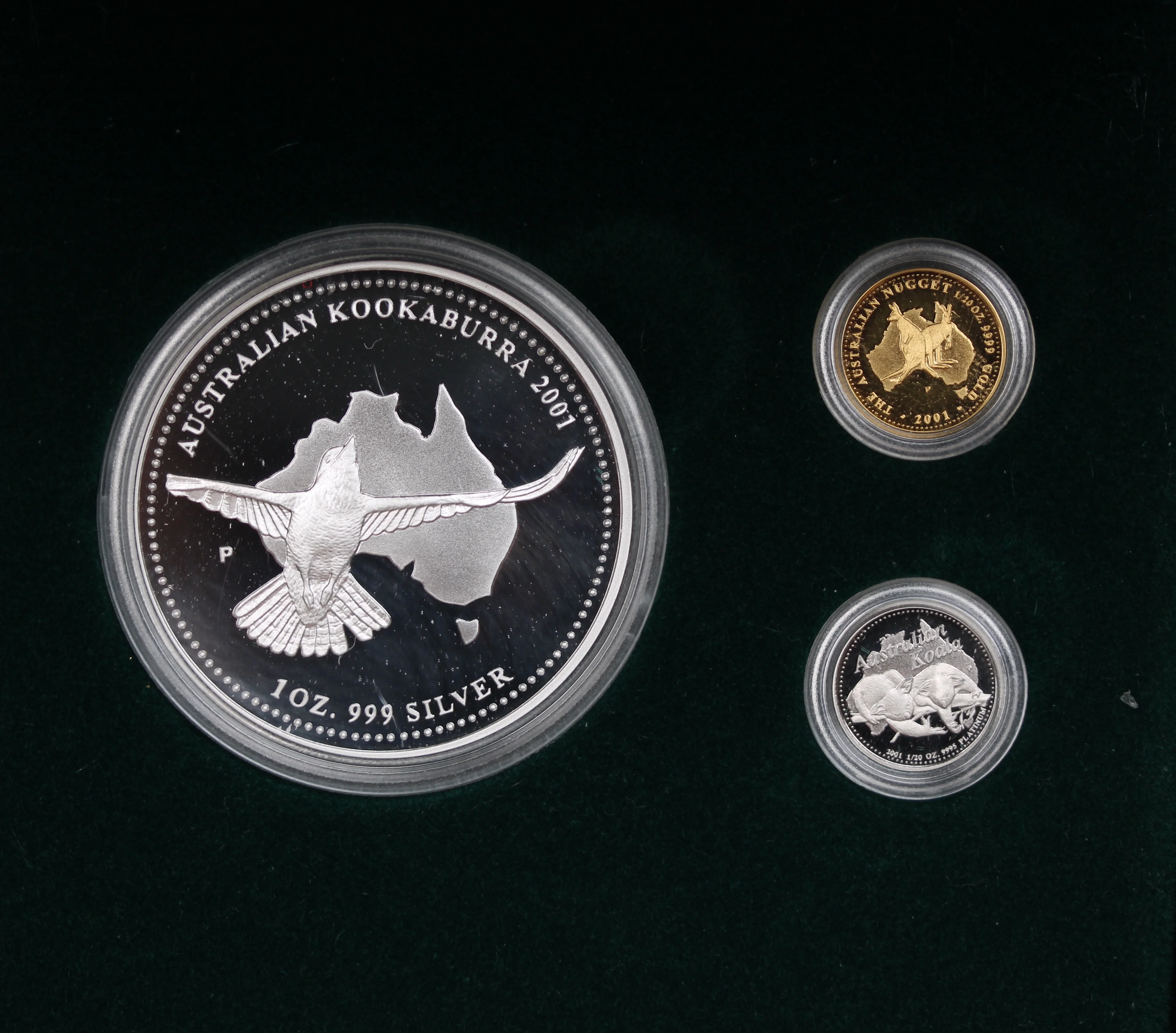 2001 Australia 3-Coin Mini Outback Proof Collection