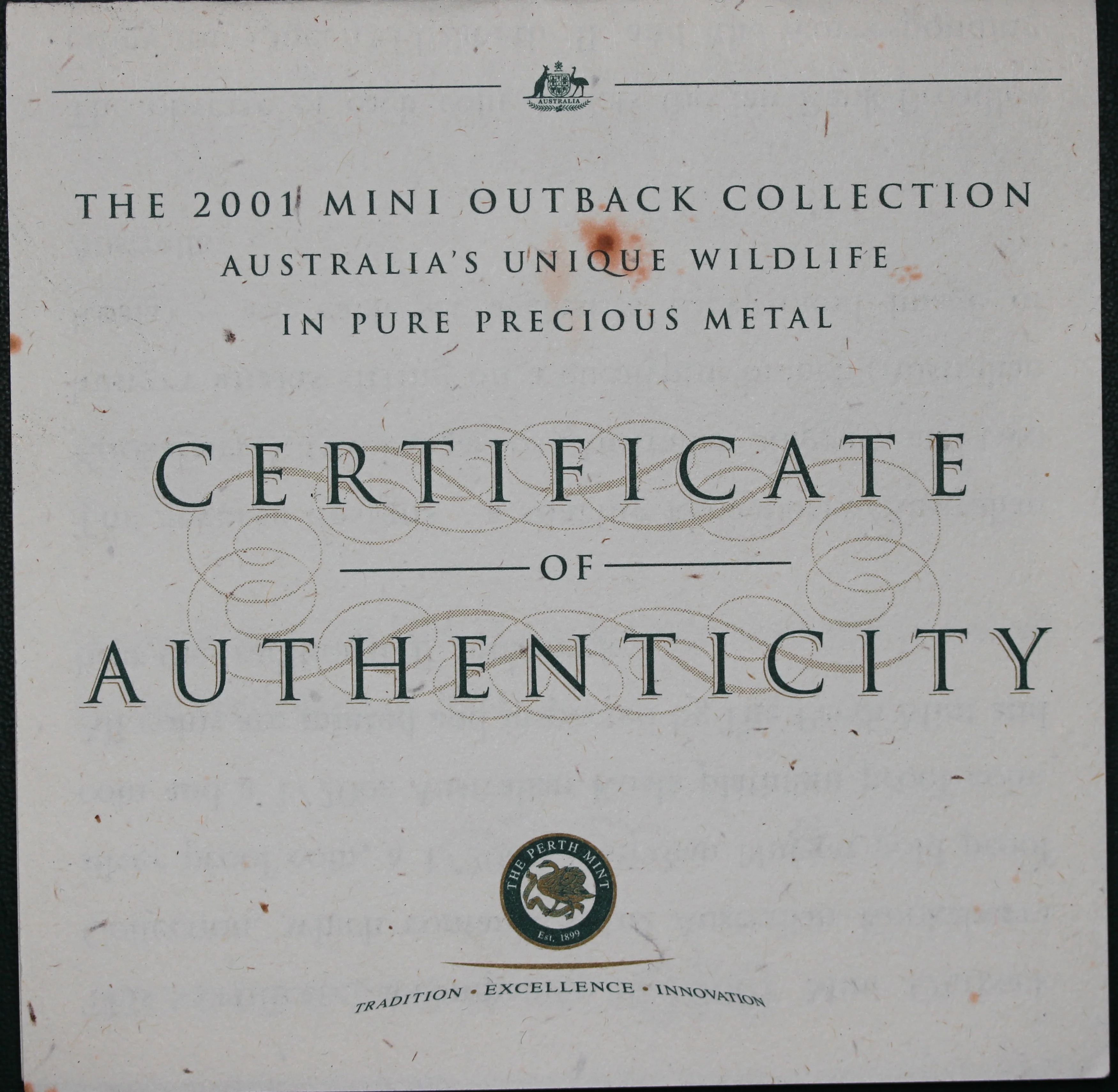 2001 Australia 3-Coin Mini Outback Proof Collection - Image 3