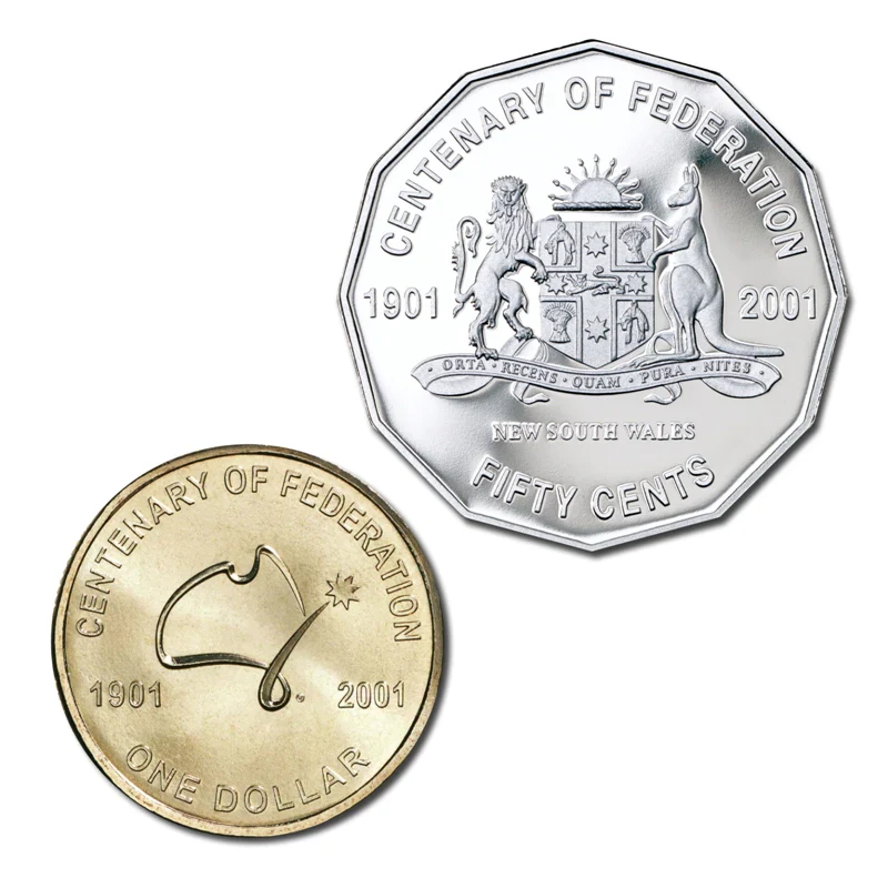 2001 Centenary of Federation 20 Coin Set in Folder - Image 4