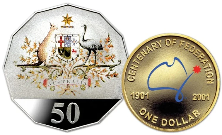 2001 Centenary of Federation Proof Coin Set (Impaired Box) - Image 3