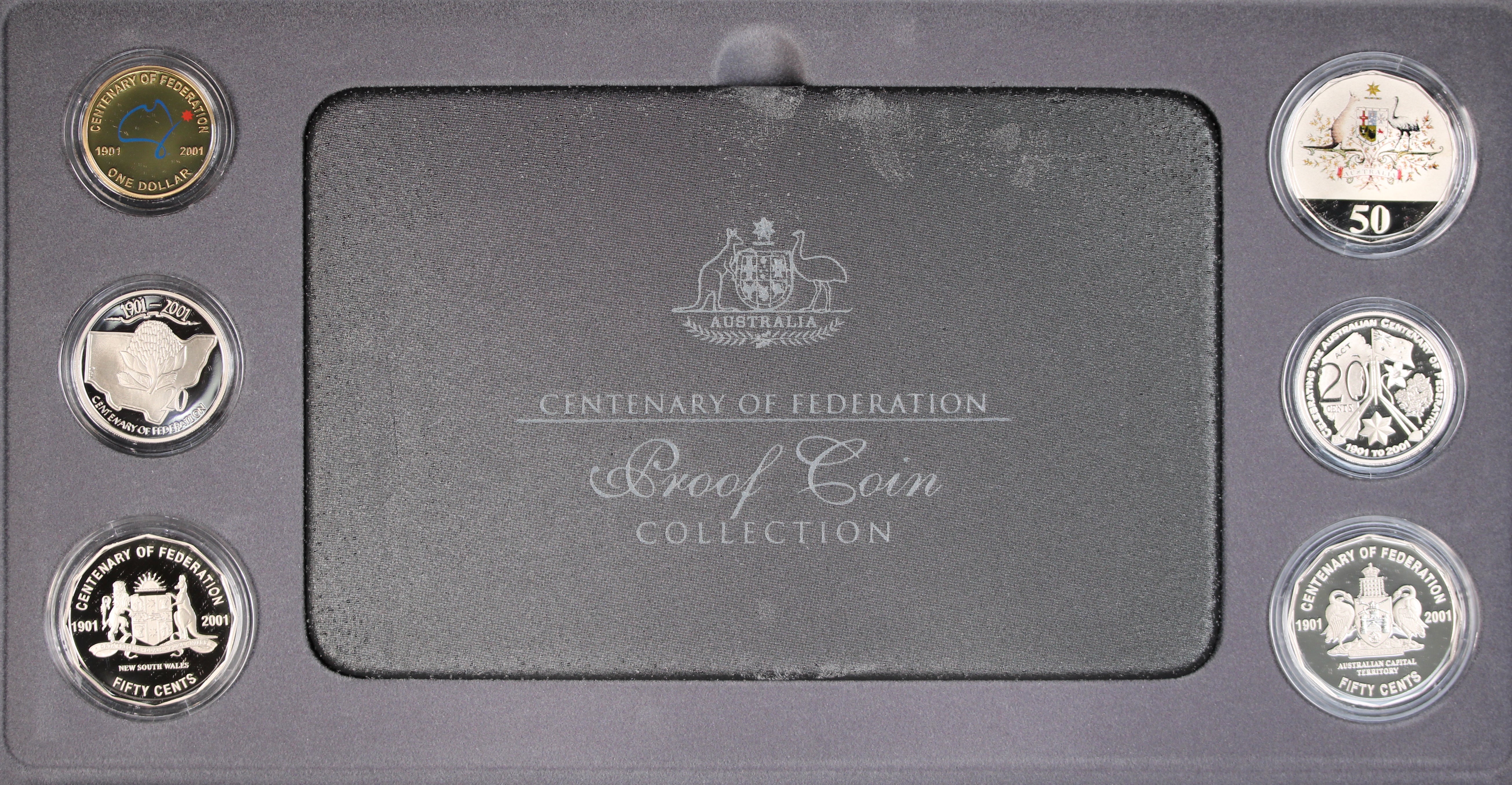 2001 Centenary of Federation Proof Coin Set (Impaired Box) - Image 7