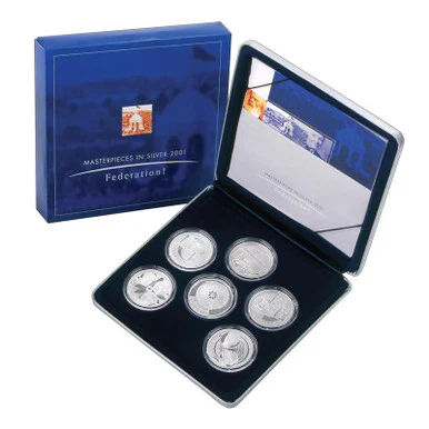 2001 Federation Masterpieces In Silver Proof Set