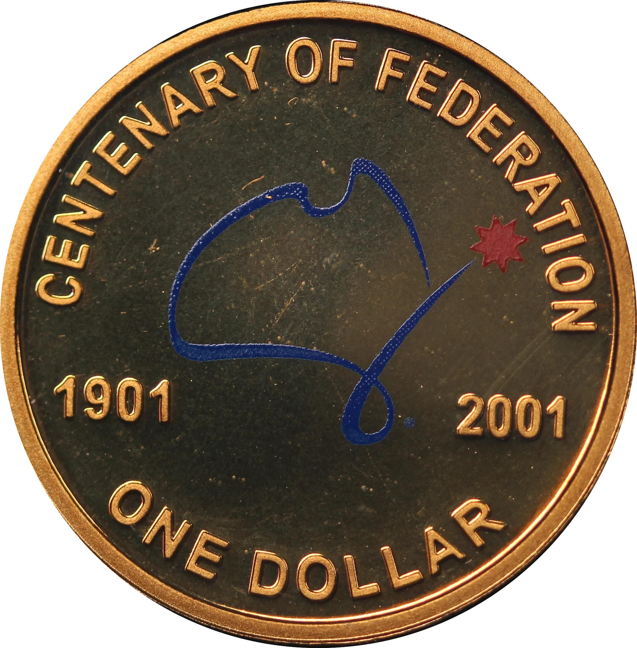 2001 Proof Centenary of Federation $1 Coin