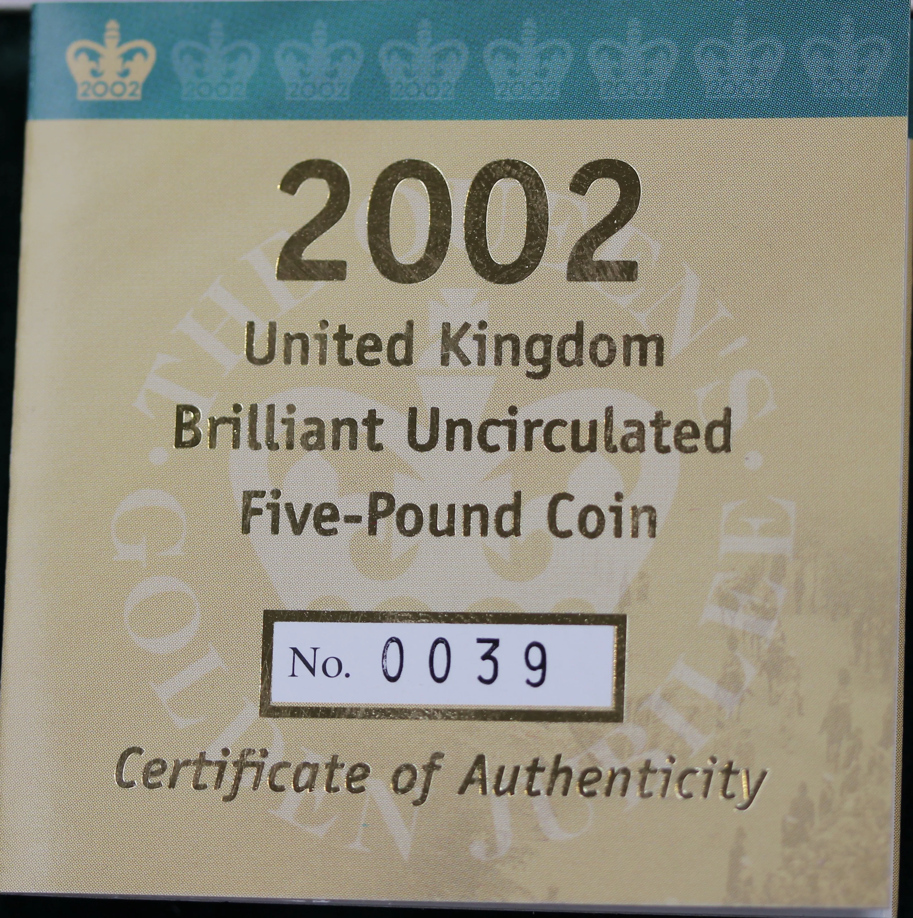 2002 Golden Jubilee £5 Five Pound Sovereign Gold Coin - Image 3