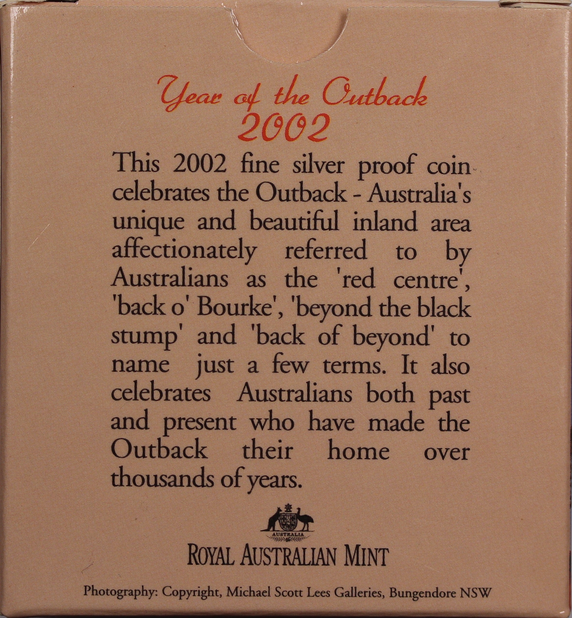 2002 Year of the Outback $1 Silver Proof Coin - Image 2