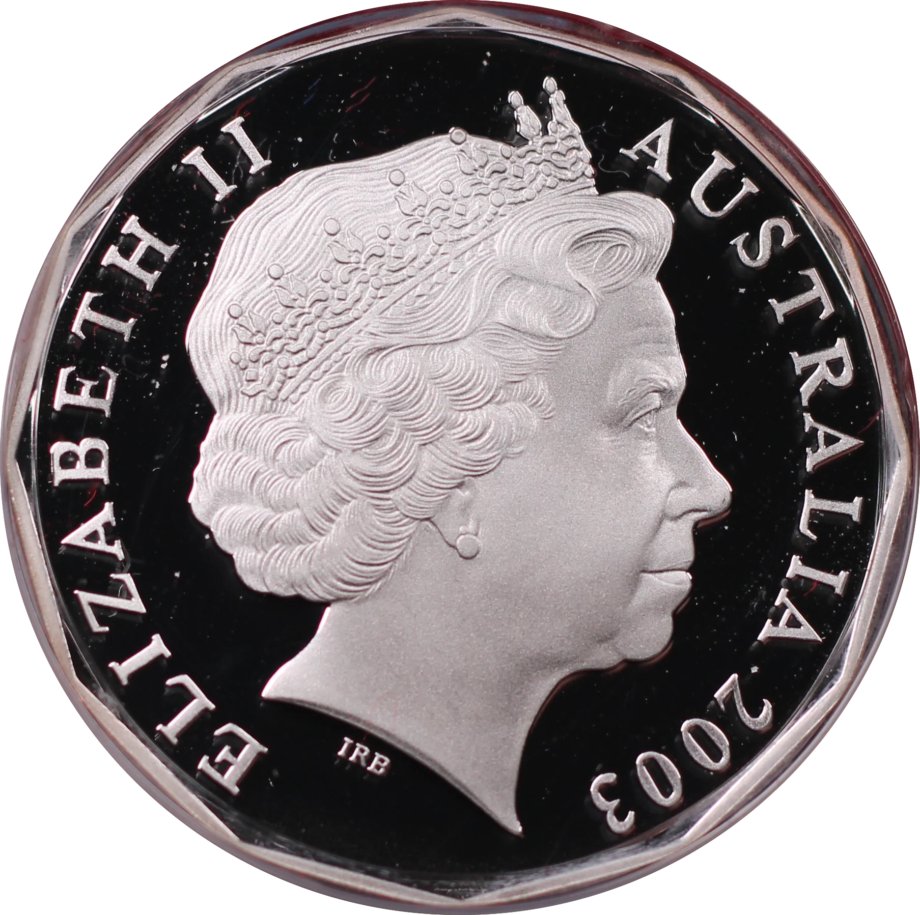 2003 50th Anniversary of QEII Coronation 50c Silver Proof Coin - Image 2