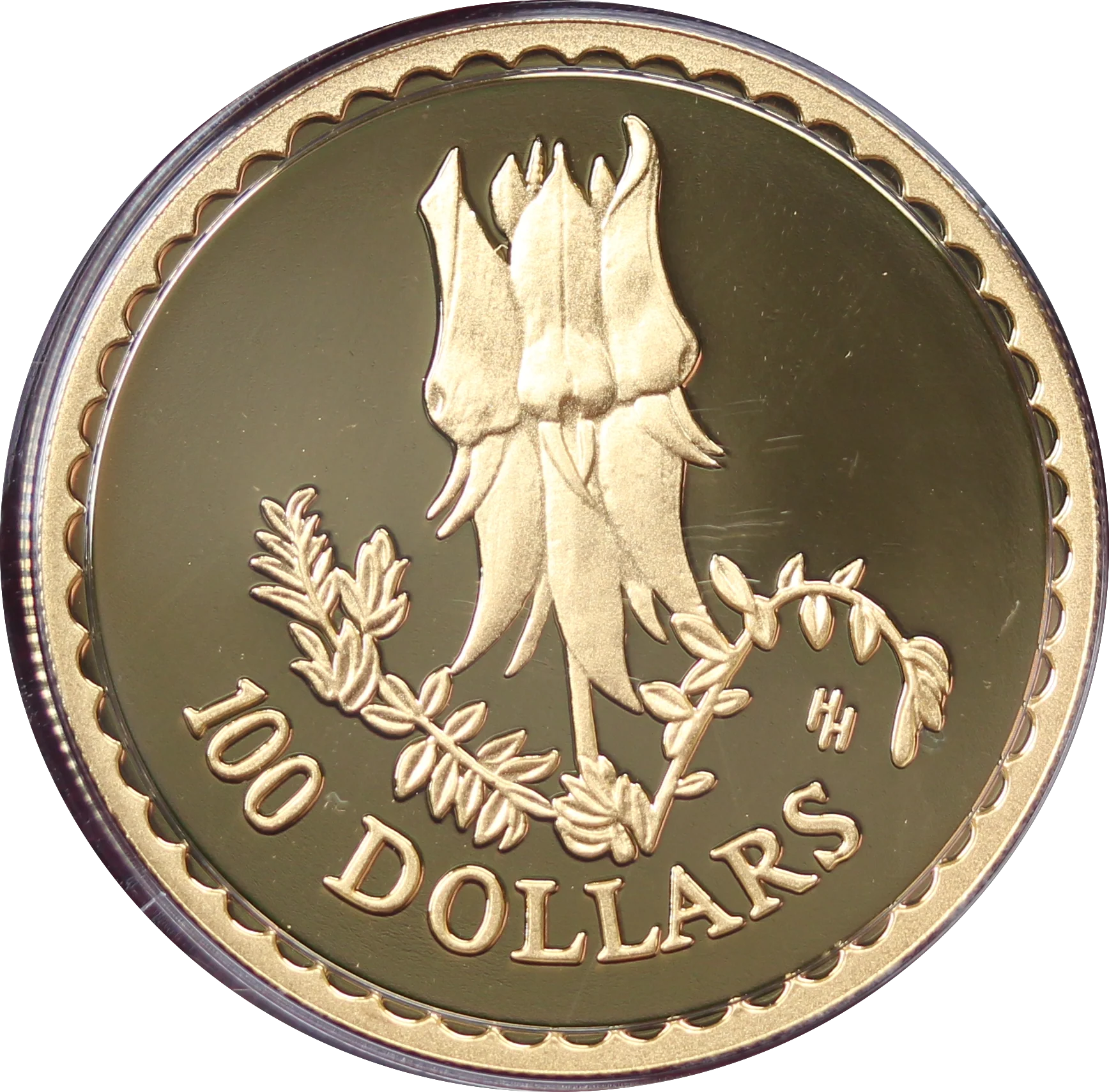 1998 Floral Emblems - Sturt's Desert Pea 1/3oz Gold Proof Coin - Image 2