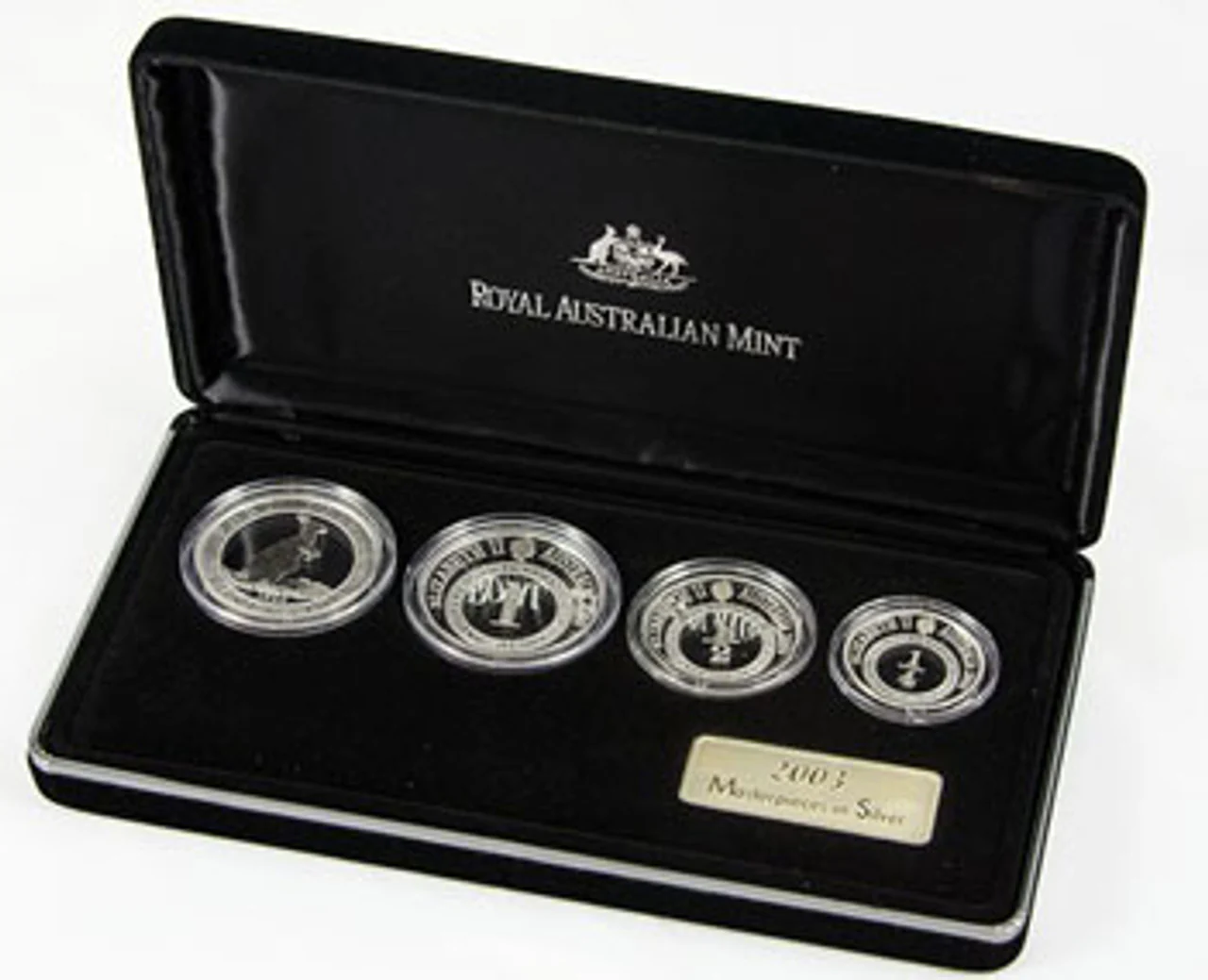 2003 Masterpieces In Silver Port Phillip Patterns 4 Coin Set