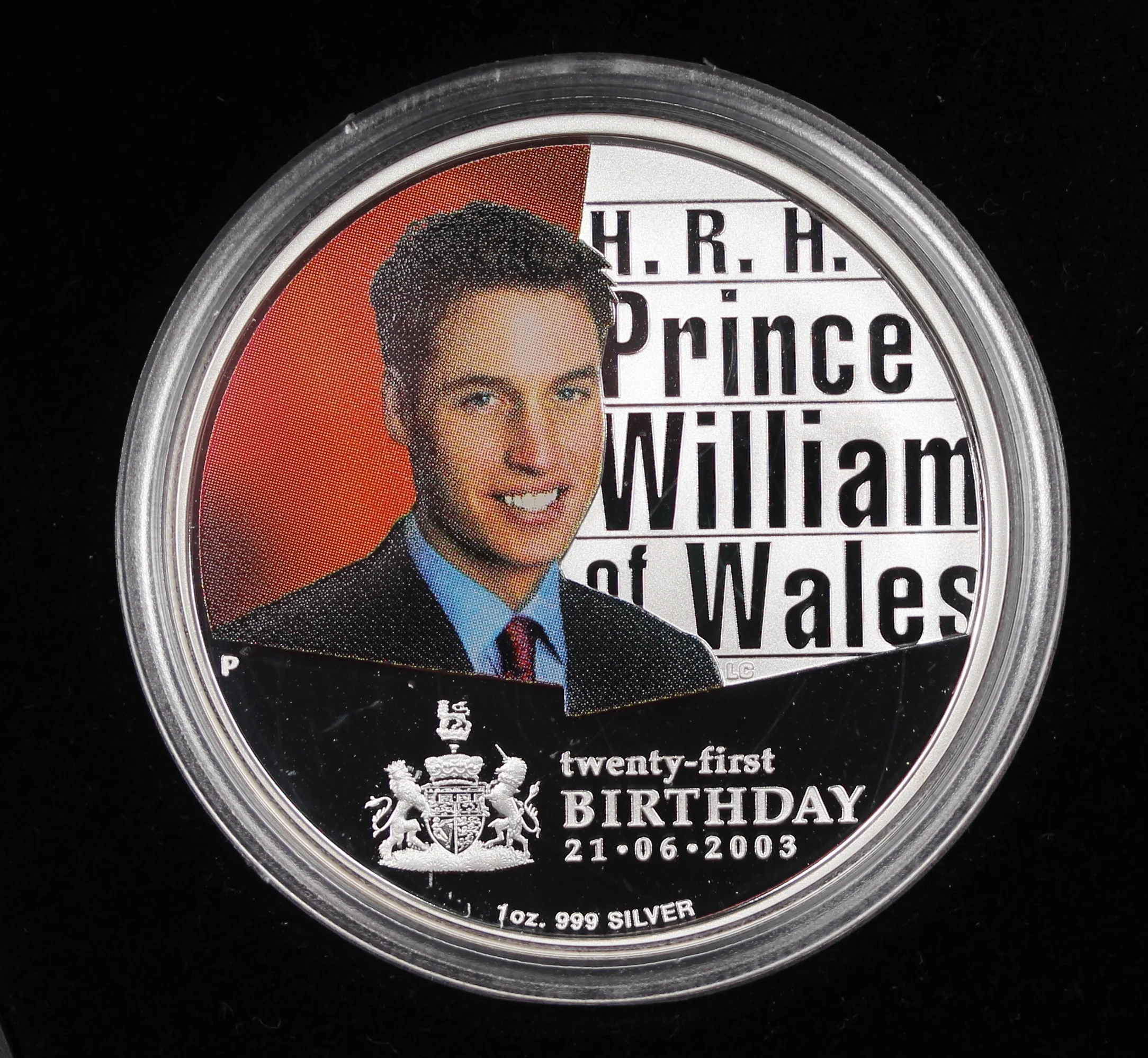 2003 Prince William 21st Birthday 1oz Silver Proof - Image 2