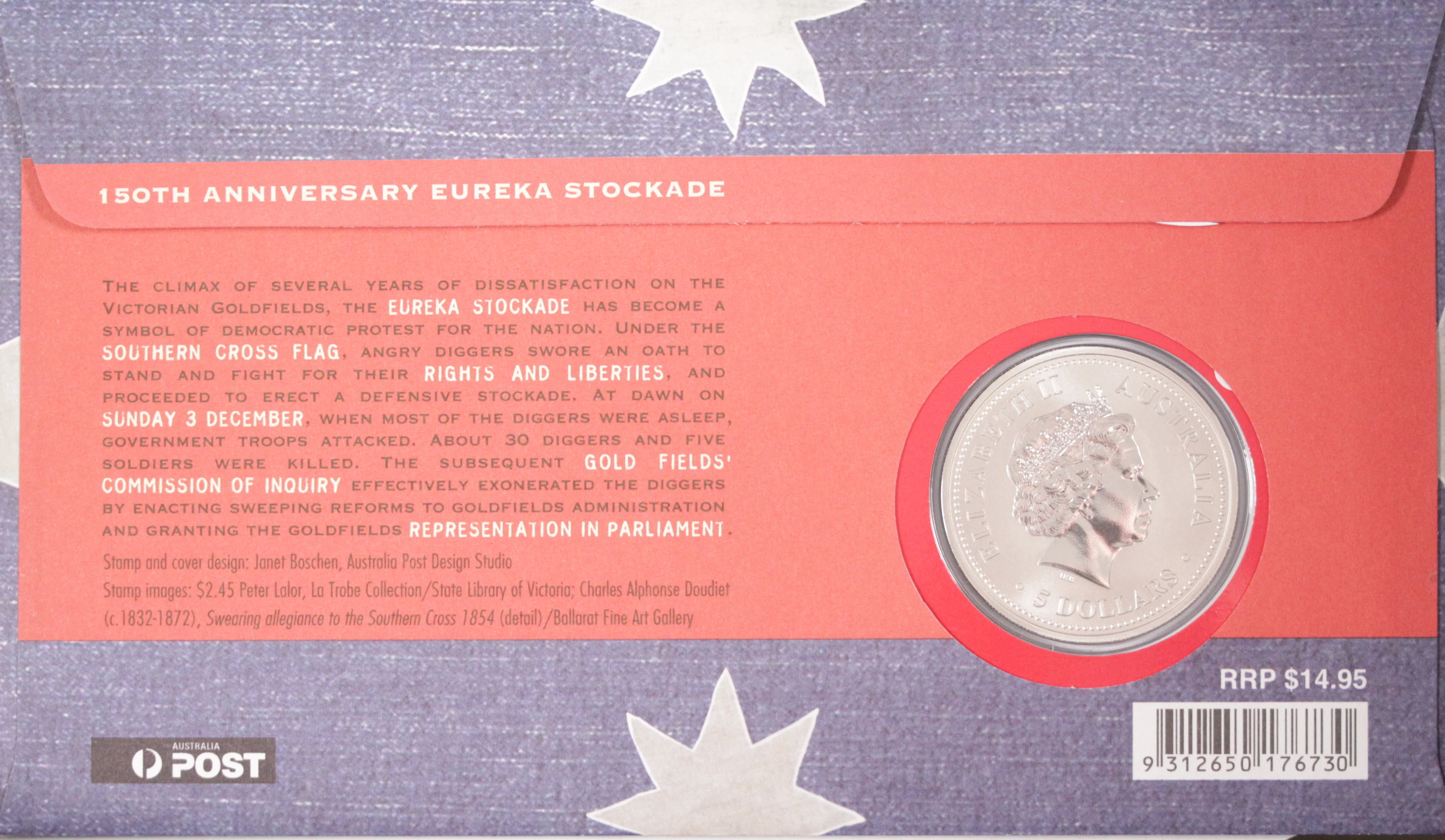 2004 150th Anniversary Eureka Stockade $5 PNC - Image 2