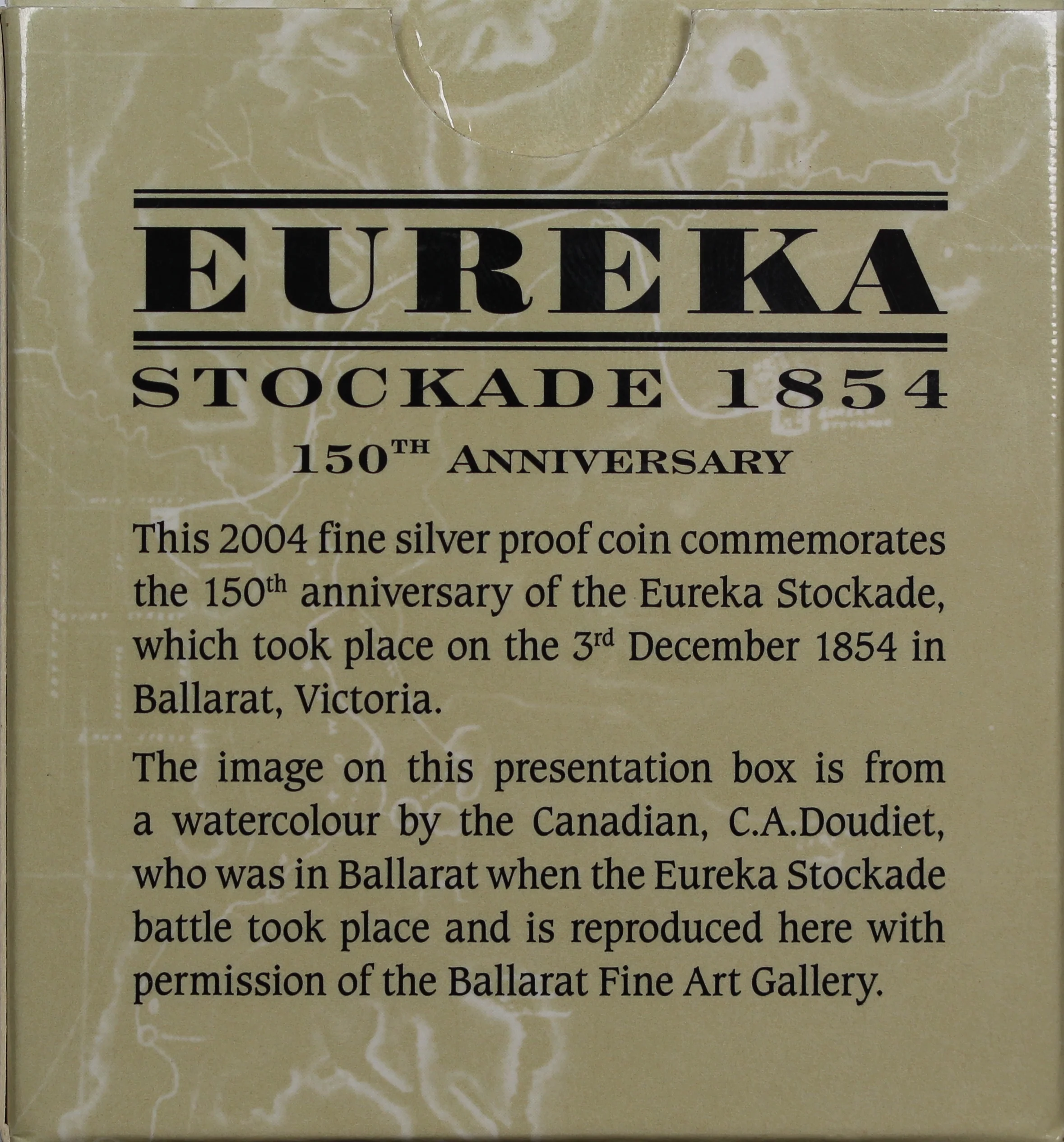 2004 Eureka Stockade $1 Silver Proof Coin - Image 2