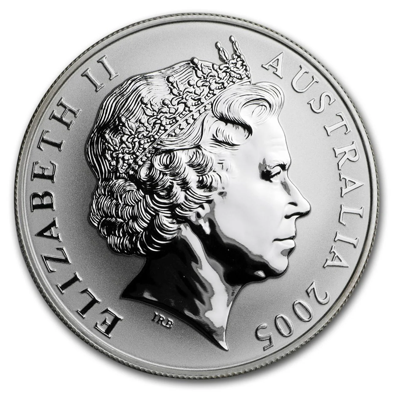 2005 $1 Australian Kangaroo 1oz Silver Gilded Coin - Image 2