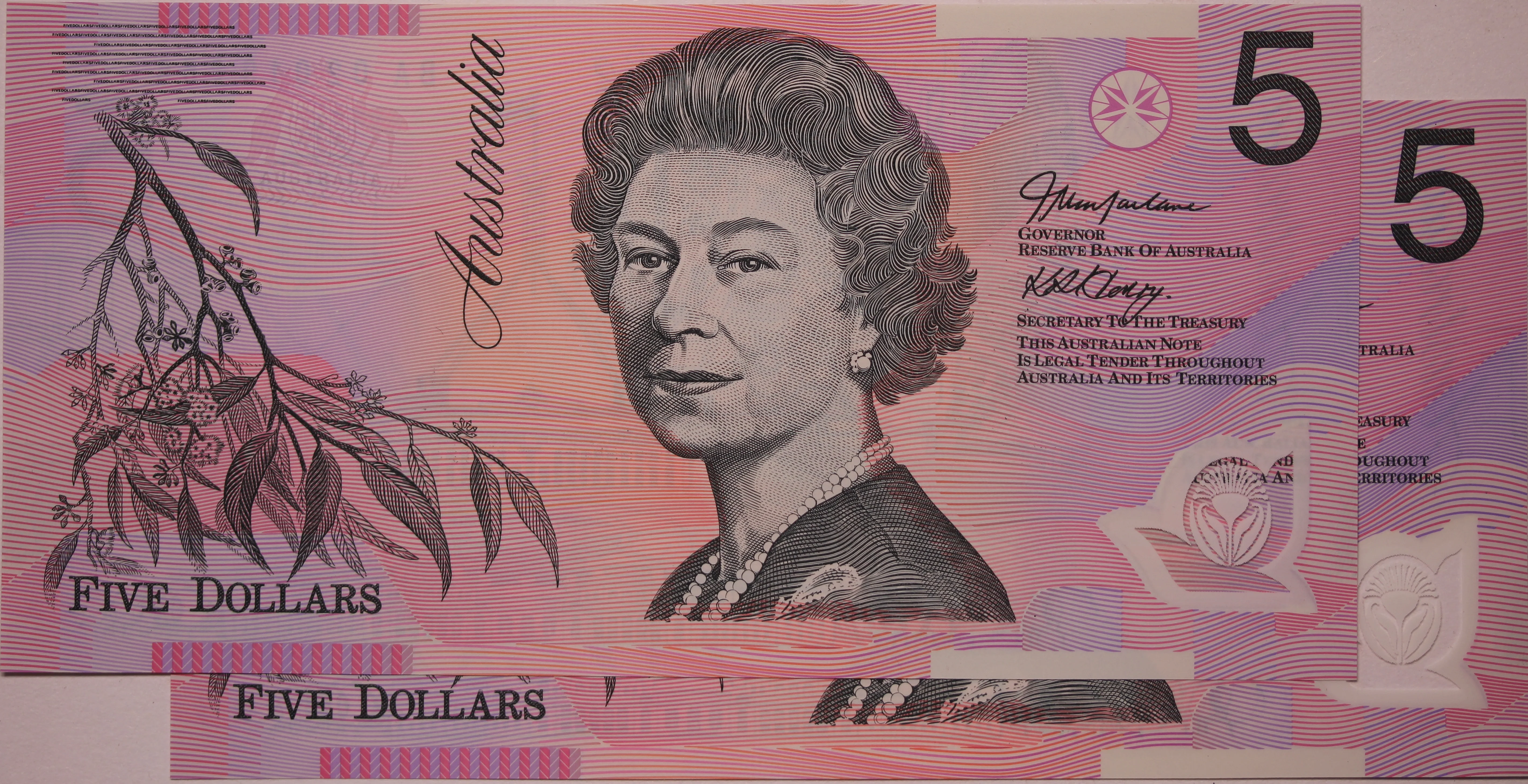 2005 $5 Note McFarlane/Henry BA05 First Prefix Consecutive Pair - Image 2