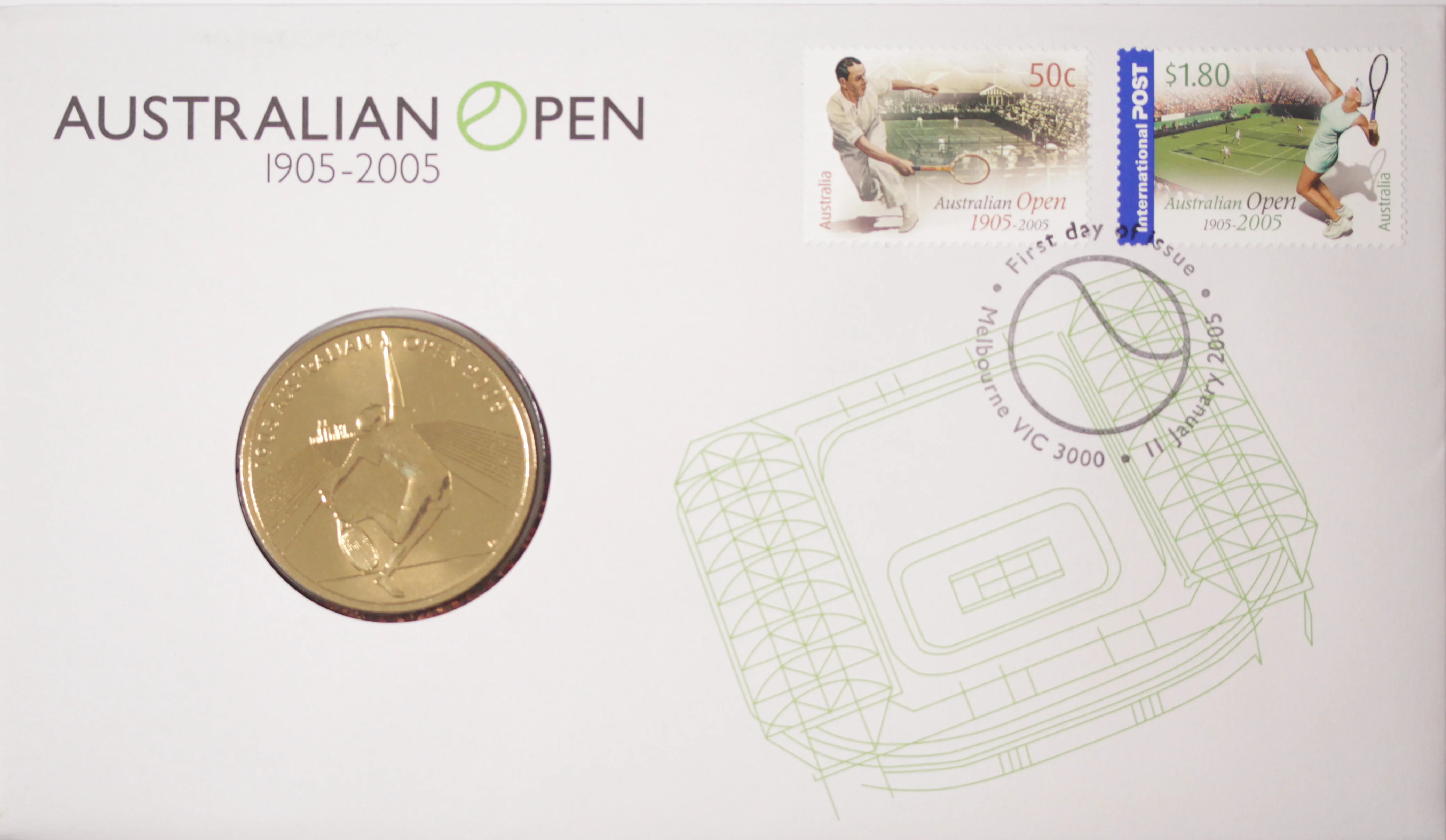 2005 Australian Open Centenary $5 PNC