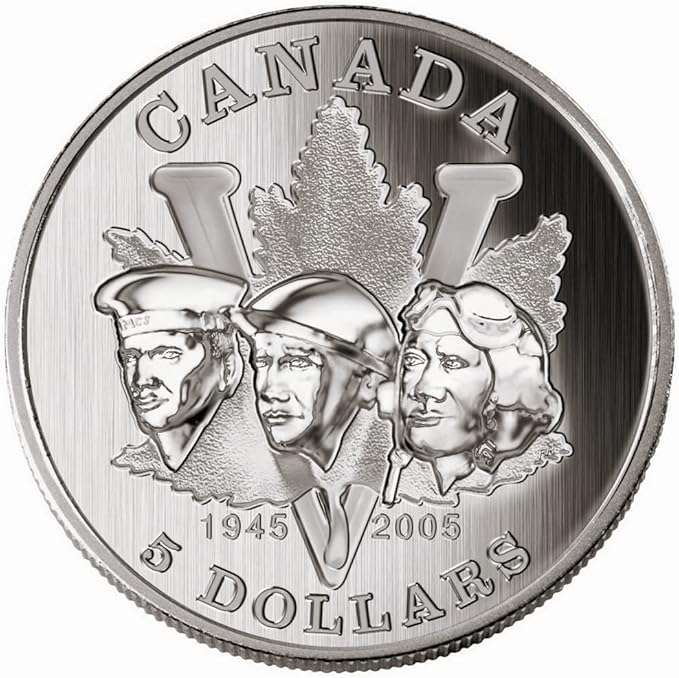 2005 Canada $5 Silver End of WWII Coin - Image 2