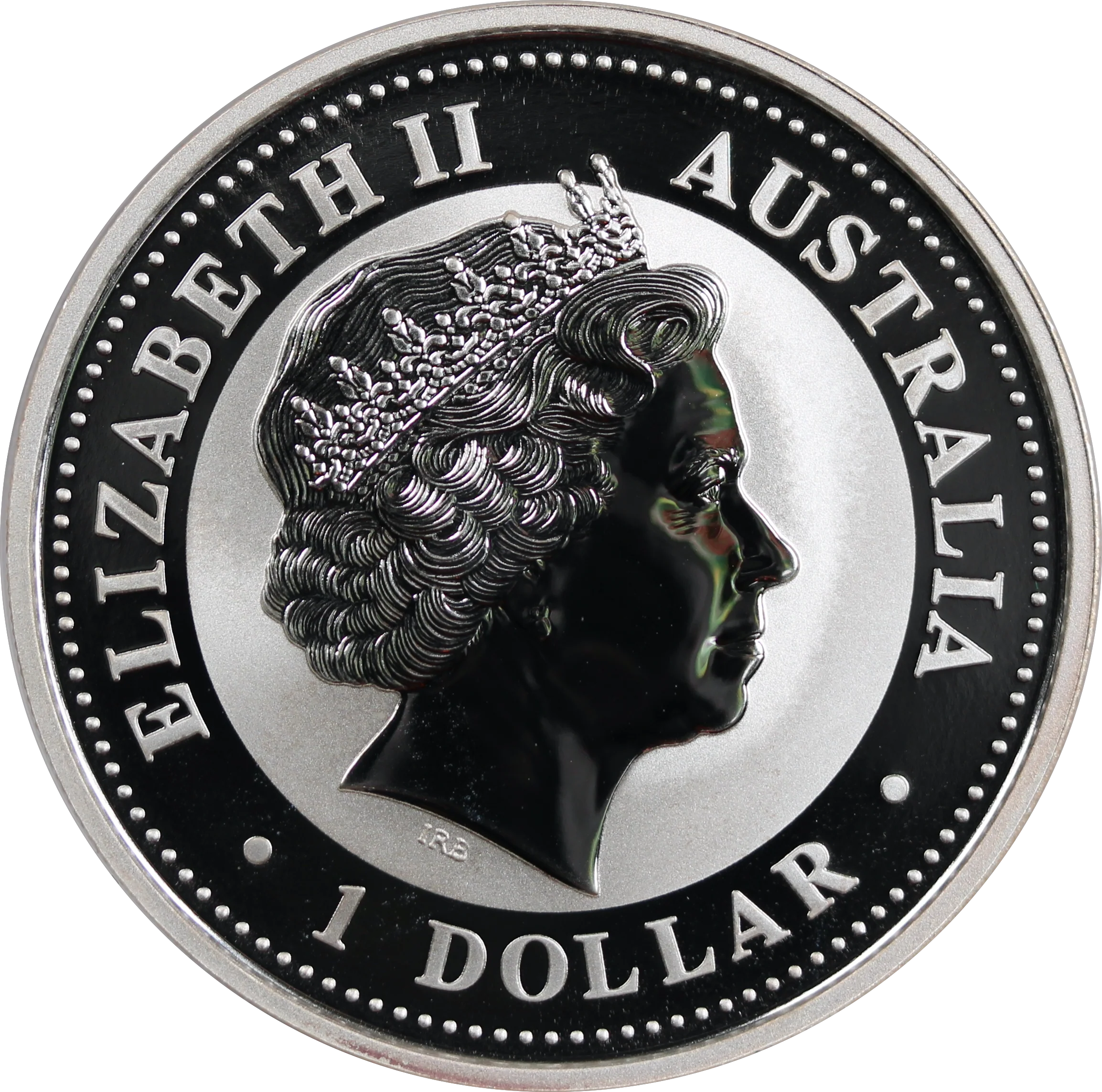 2006 $1 Year of The Dog 1oz Silver Coloured Coin - Image 2