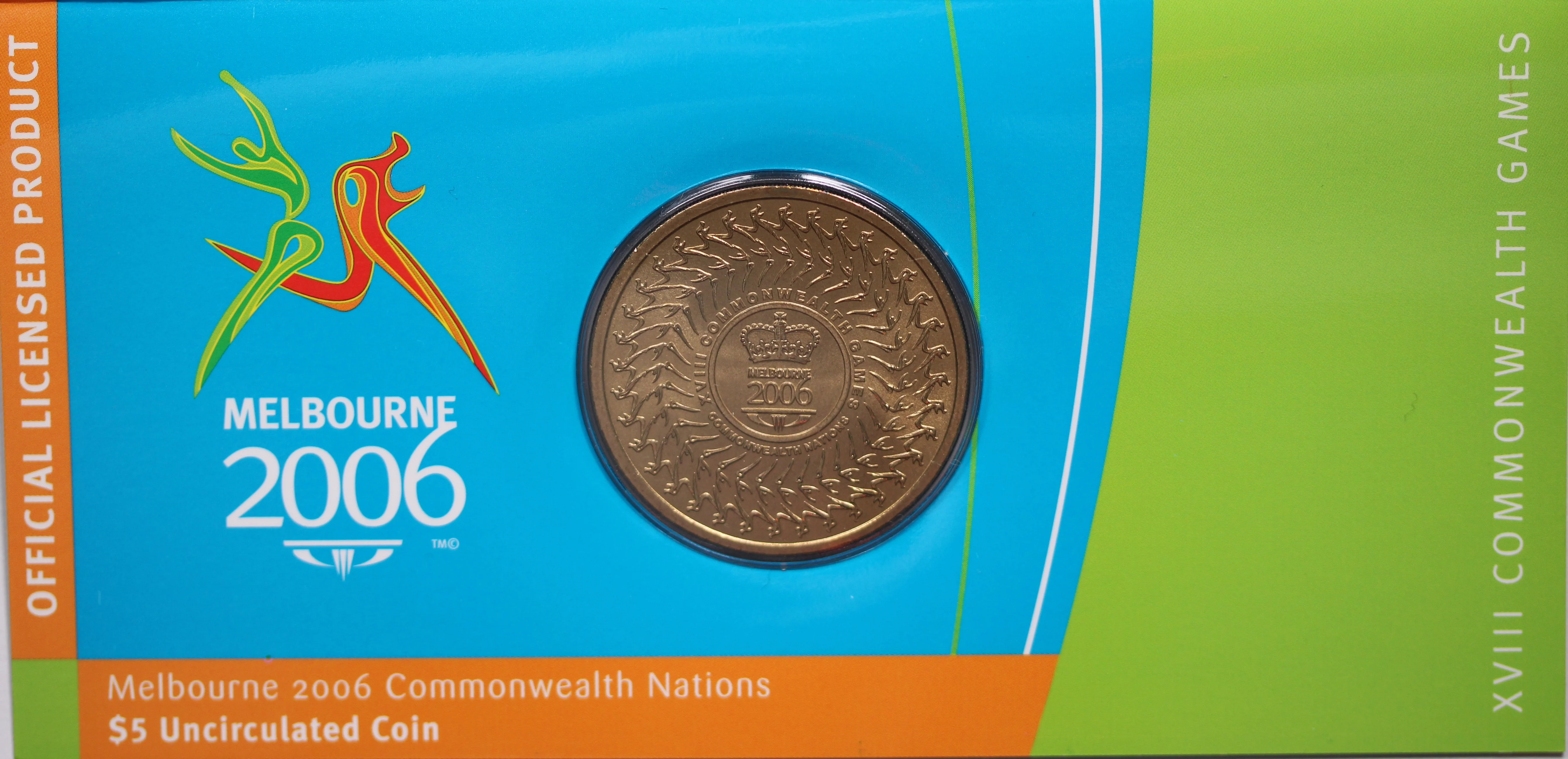 2006 $5 Melbourne Commonwealth Nations UNC - Image 2