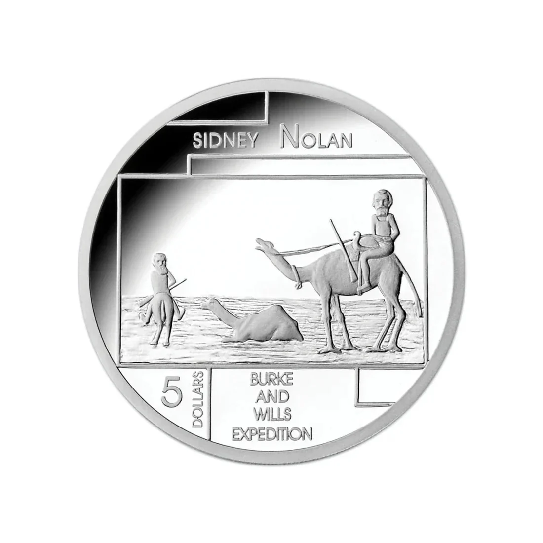 2006 $5 Sidney Nolan Burke and Wills Expedition 36.5g Silver Coin