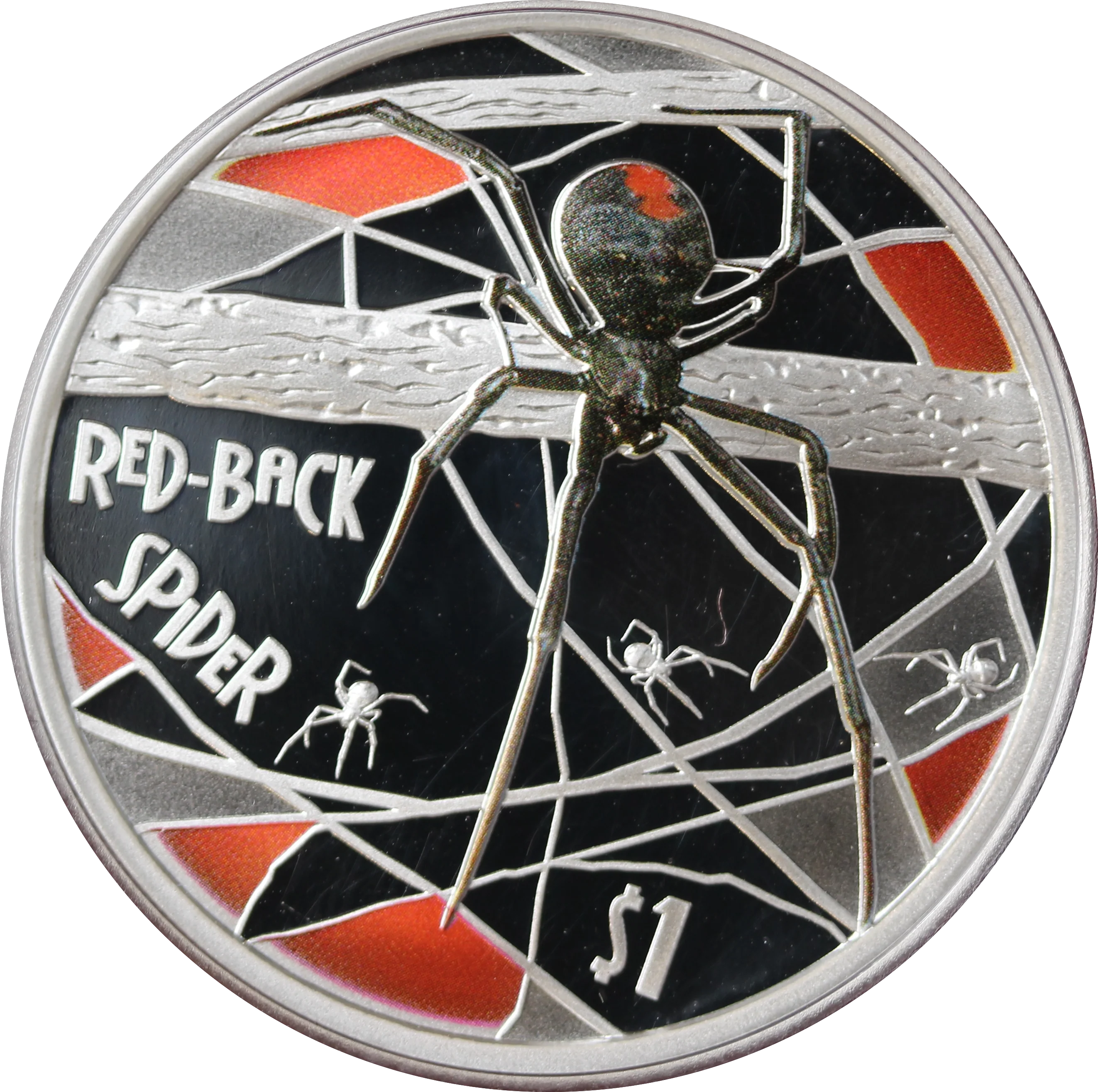 2006 Deadly and Dangerous - Redback Spider 1oz Silver Proof Coin