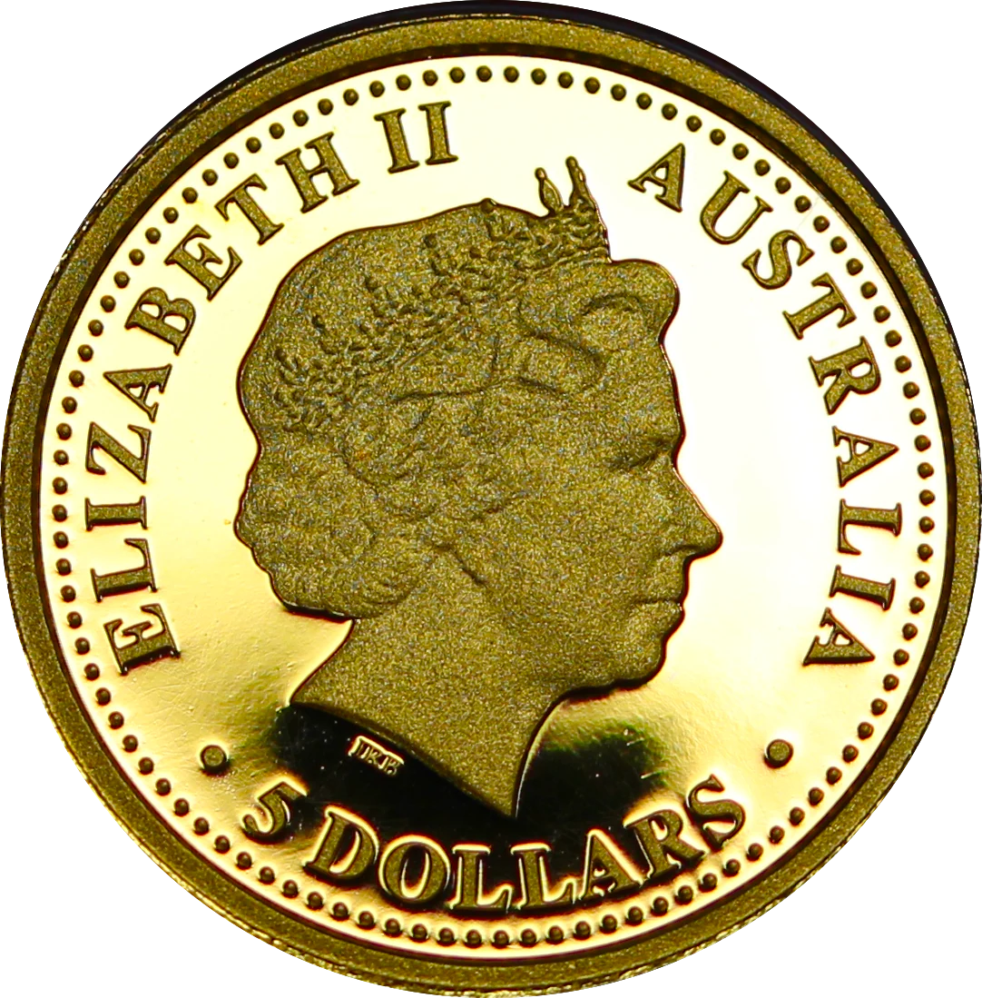 2006 Discover Australia Saltwater Crocodile 1/25oz Gold Coin - Image 2