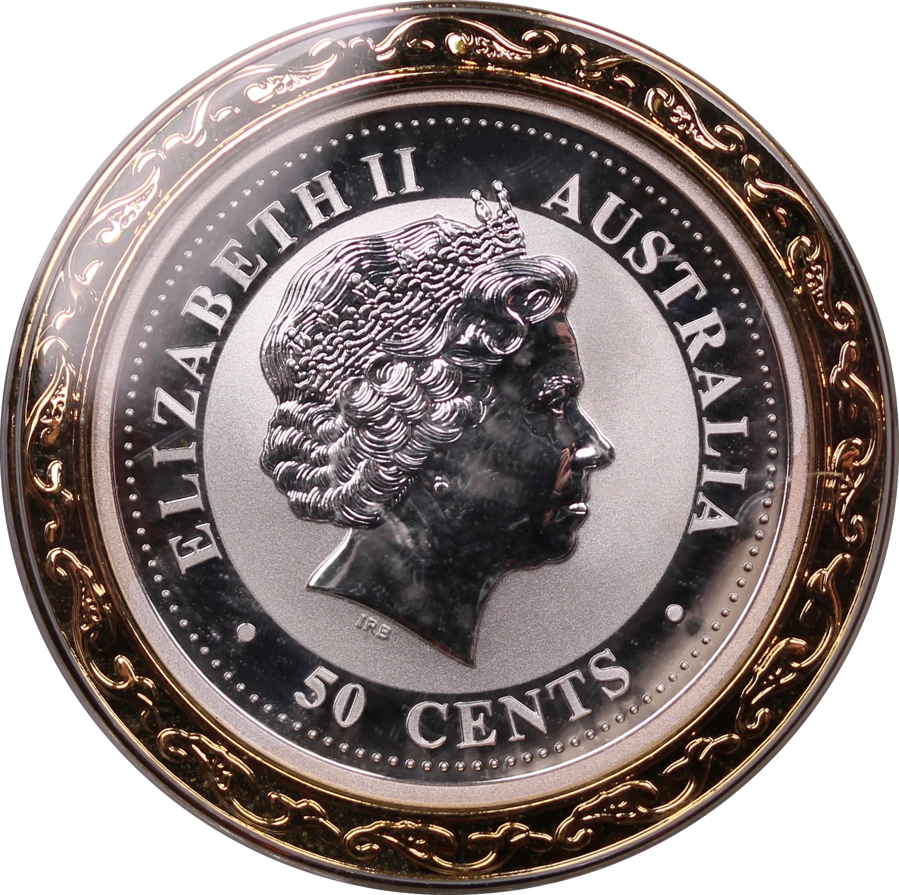 2007 1/2oz Silver Coloured Year of  the Pig Coin - Image 2